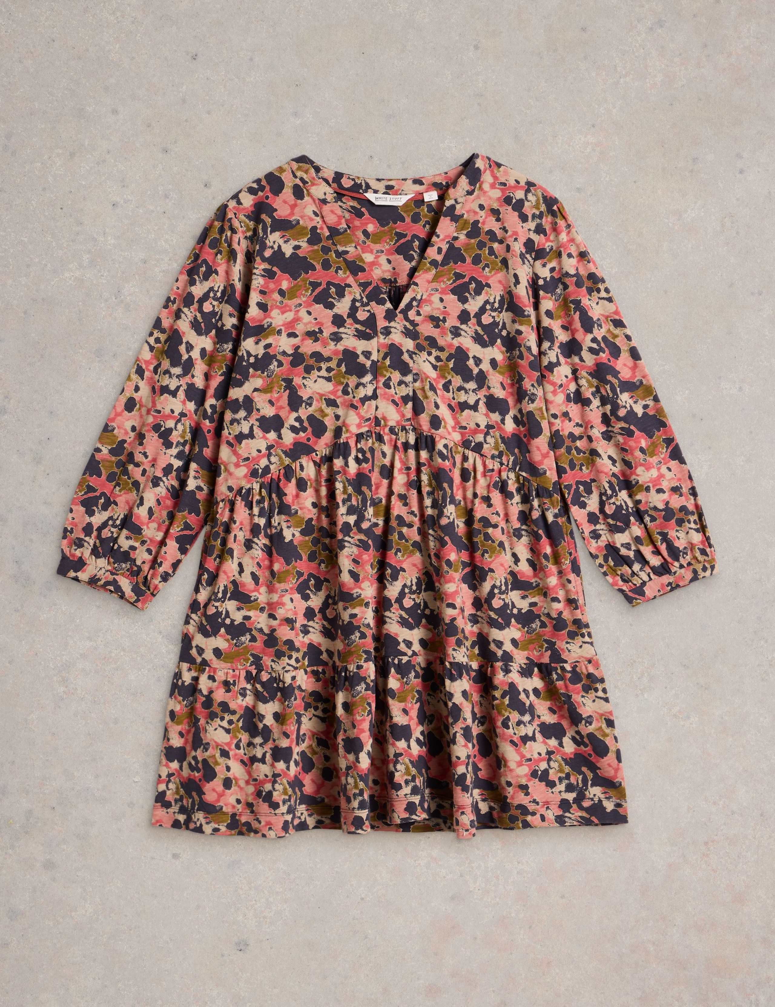 Pure Cotton Printed V-Neck Tunic 2 of 6