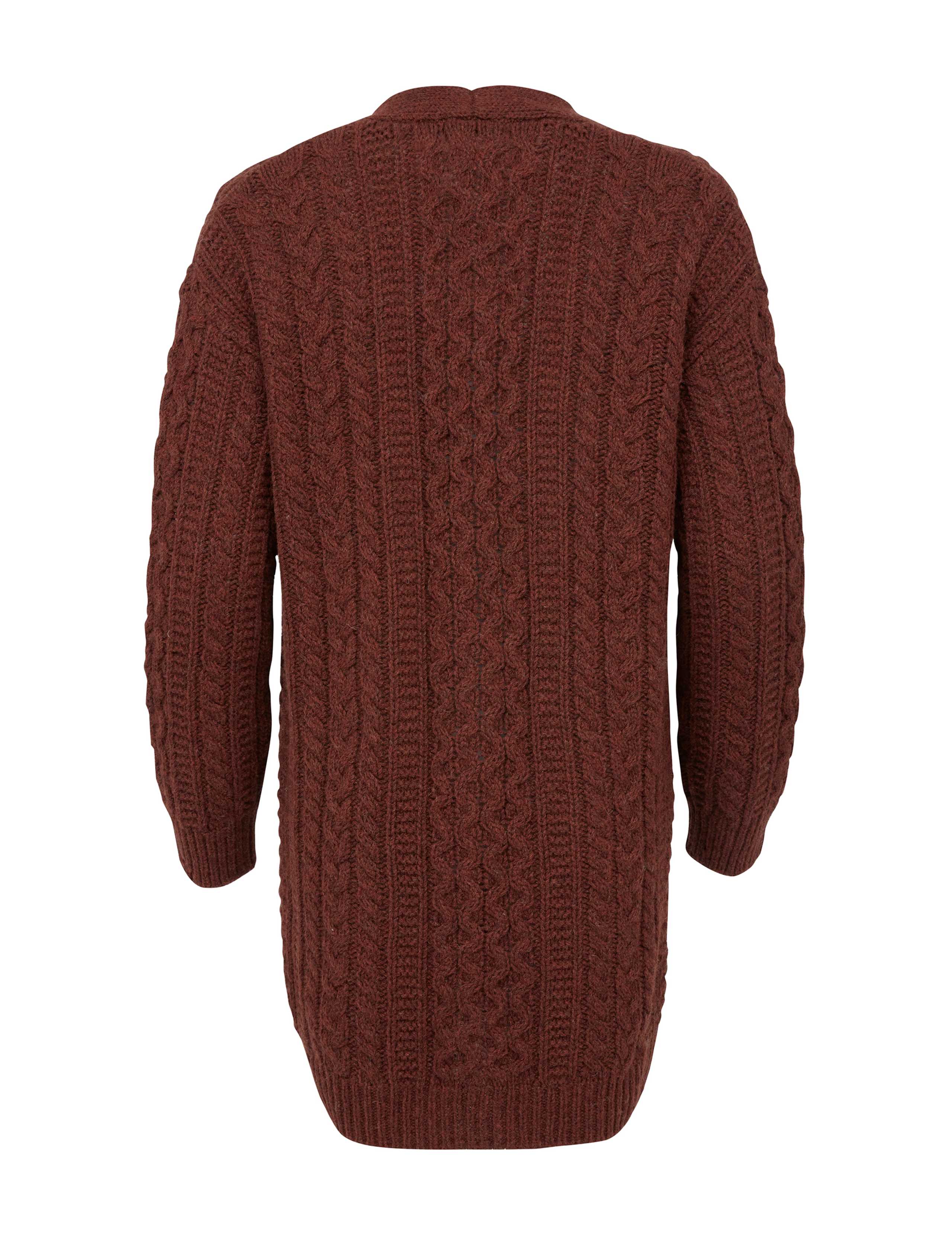 Pure Wool Cable Knit V-Neck Cardigan 3 of 7