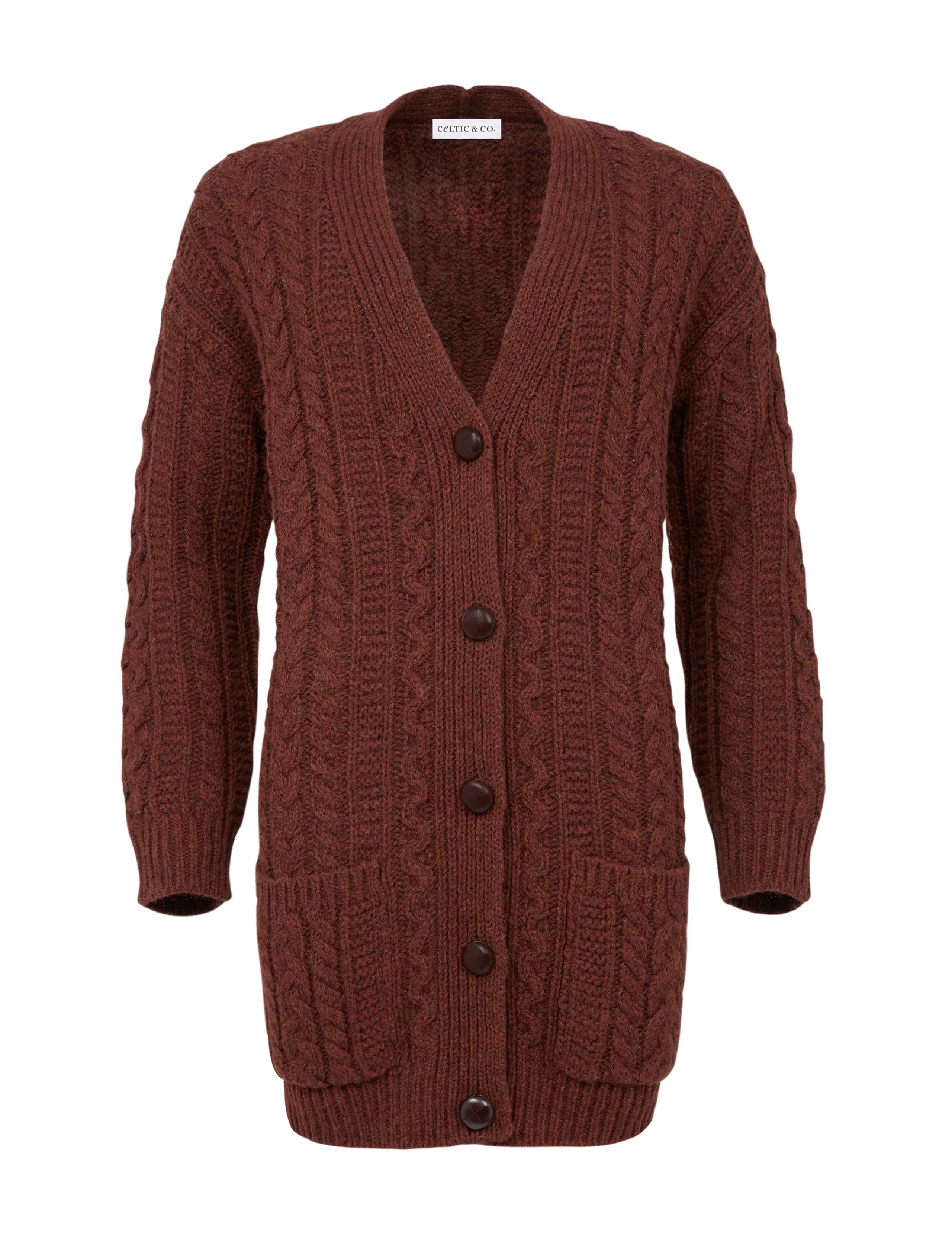 Pure Wool Cable Knit V-Neck Cardigan 2 of 7
