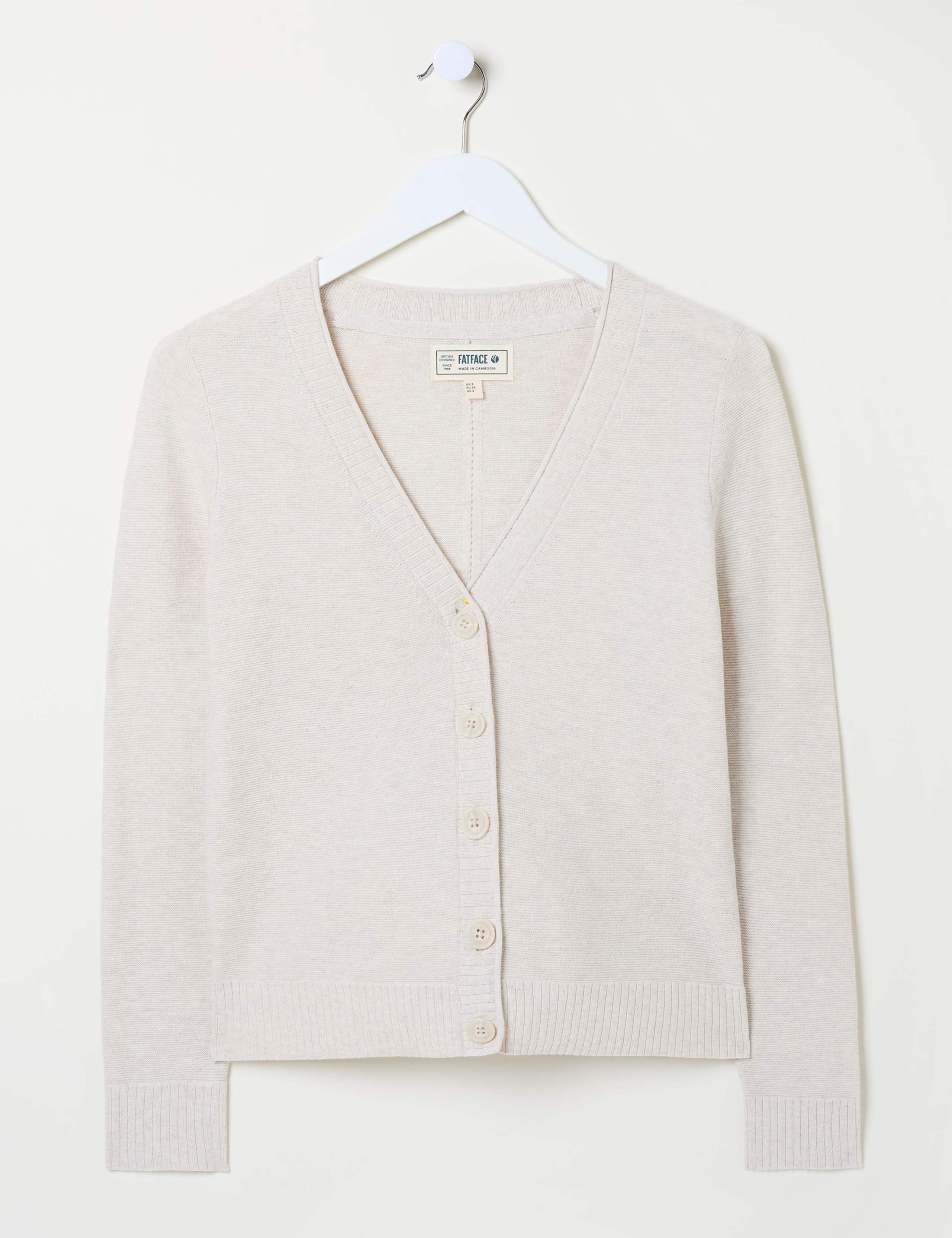 Pure Cotton V-Neck Cardigan 2 of 9