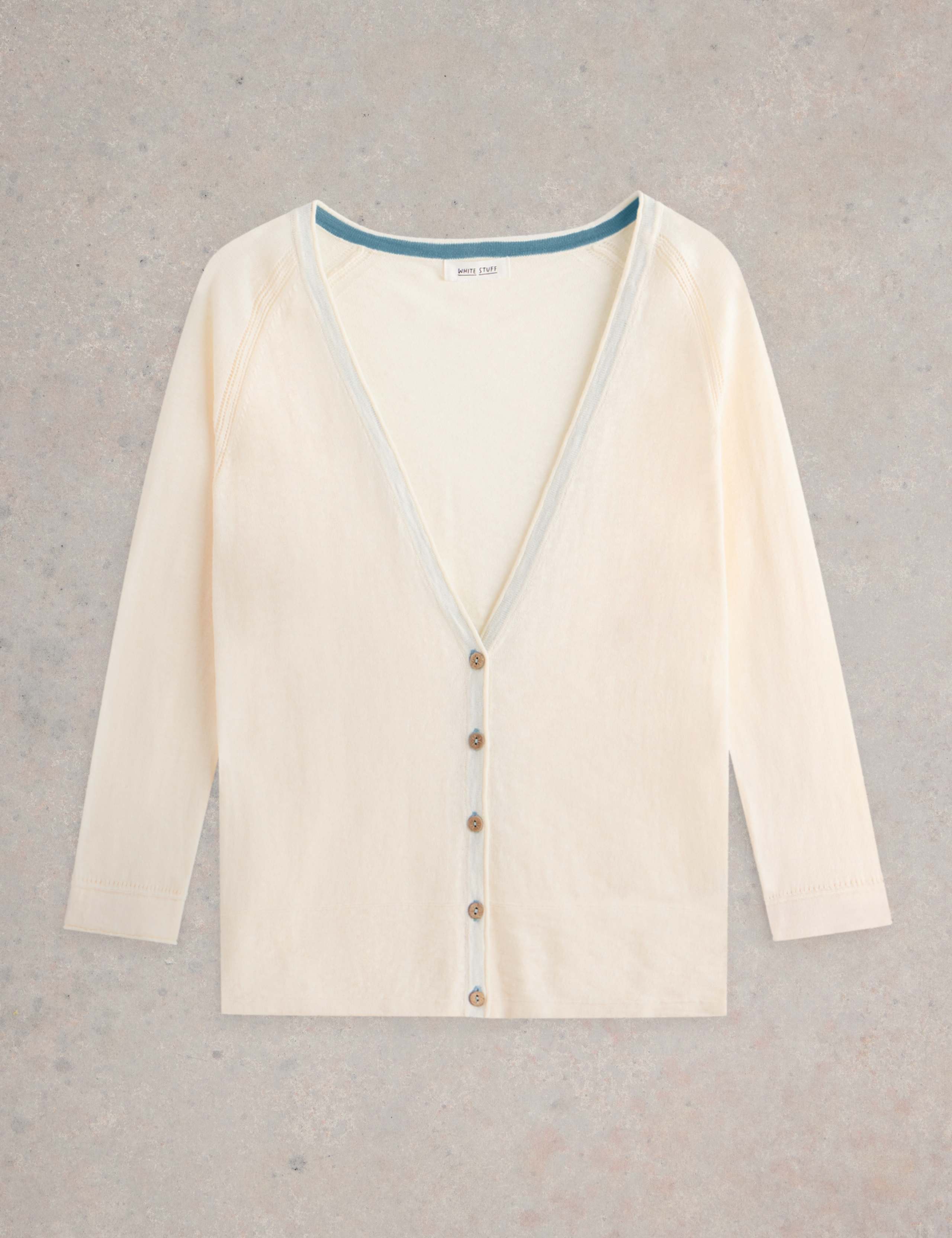 Cotton Rich V-Neck Cardigan 2 of 6