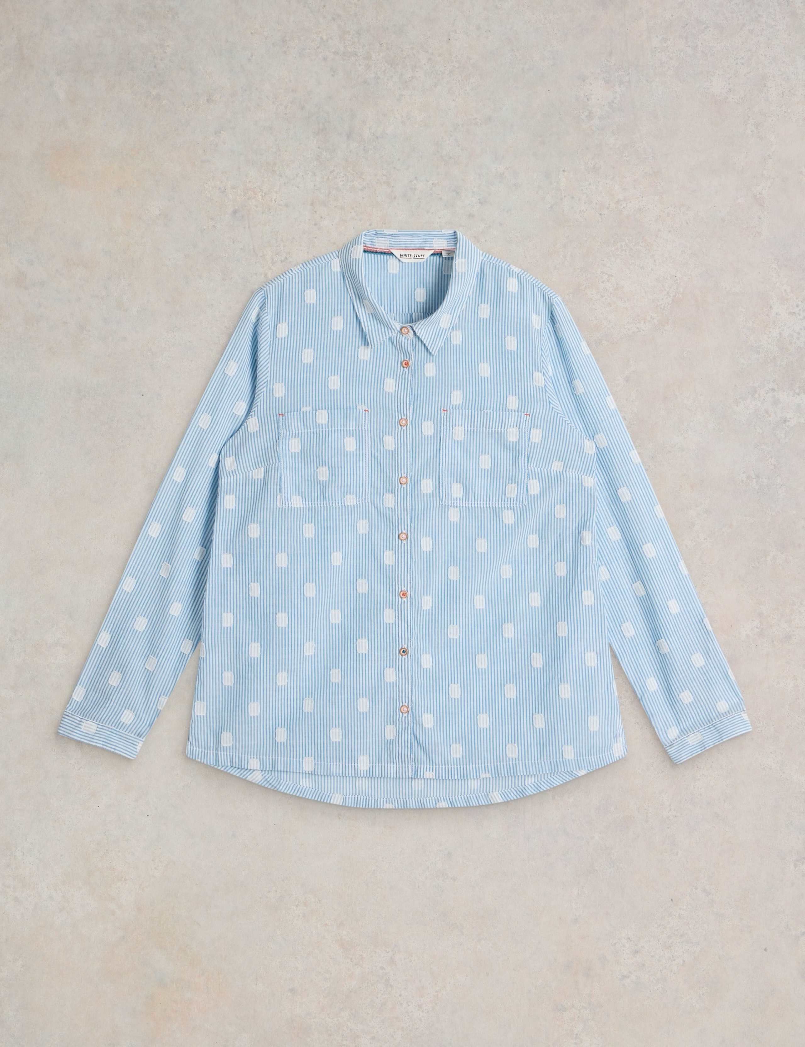 Pure Cotton Printed Button Through Shirt 2 of 6