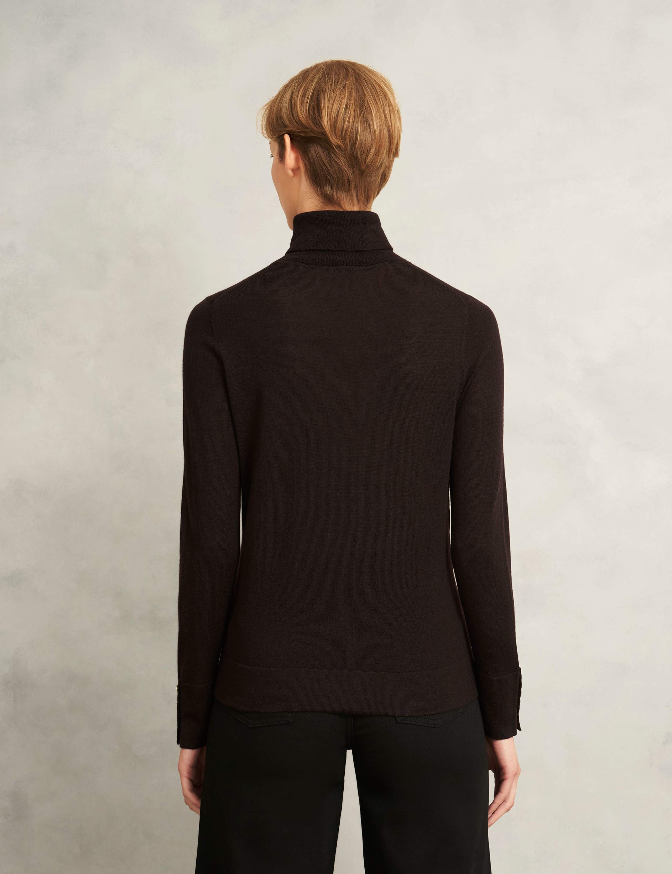 Pure Merino Wool Roll Neck Jumper 3 of 6