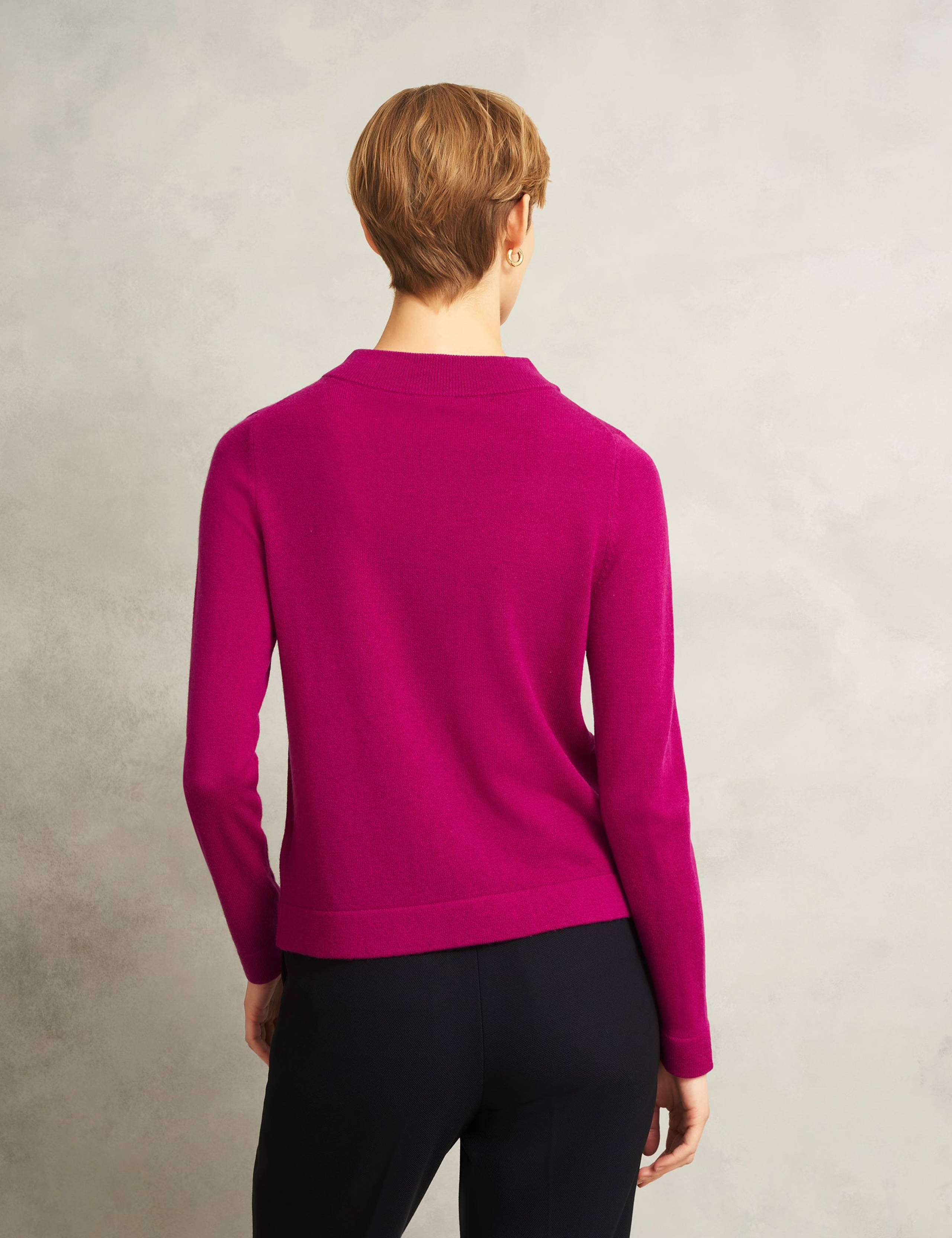 Merino Rich Roll Neck Button Detail Jumper 3 of 5