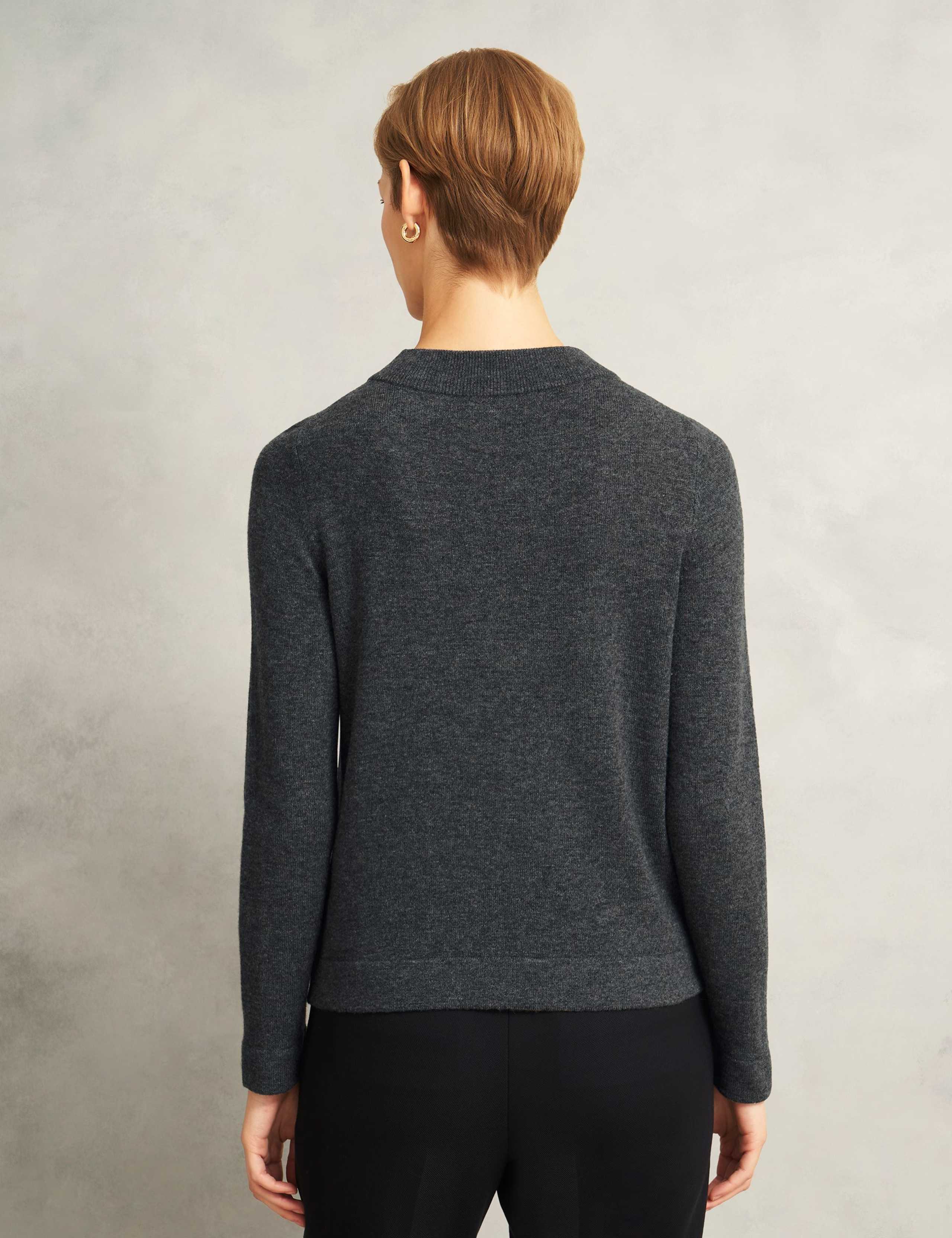 Merino Rich Roll Neck Button Detail Jumper 3 of 5