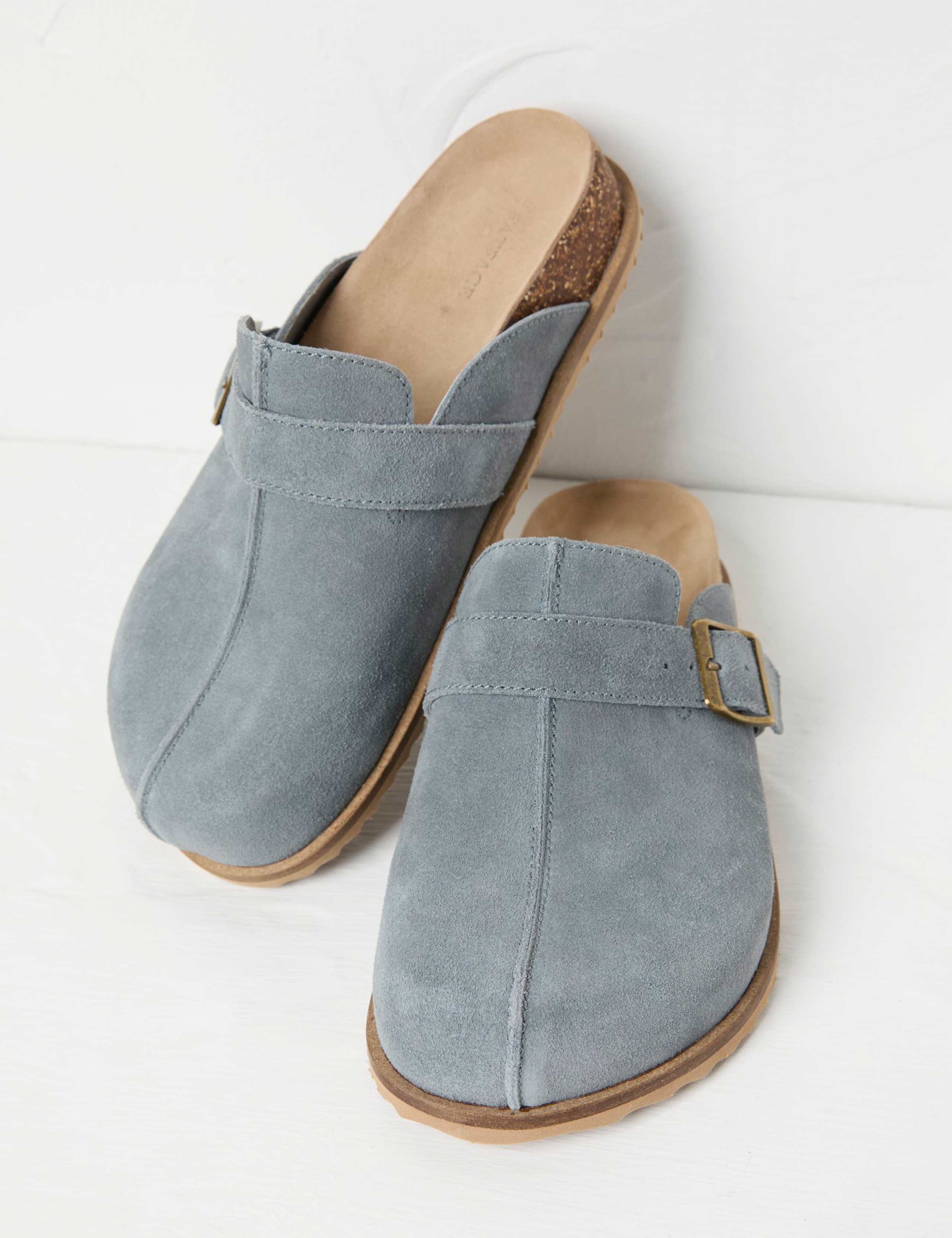 Suede Buckle Mule Slippers 2 of 3