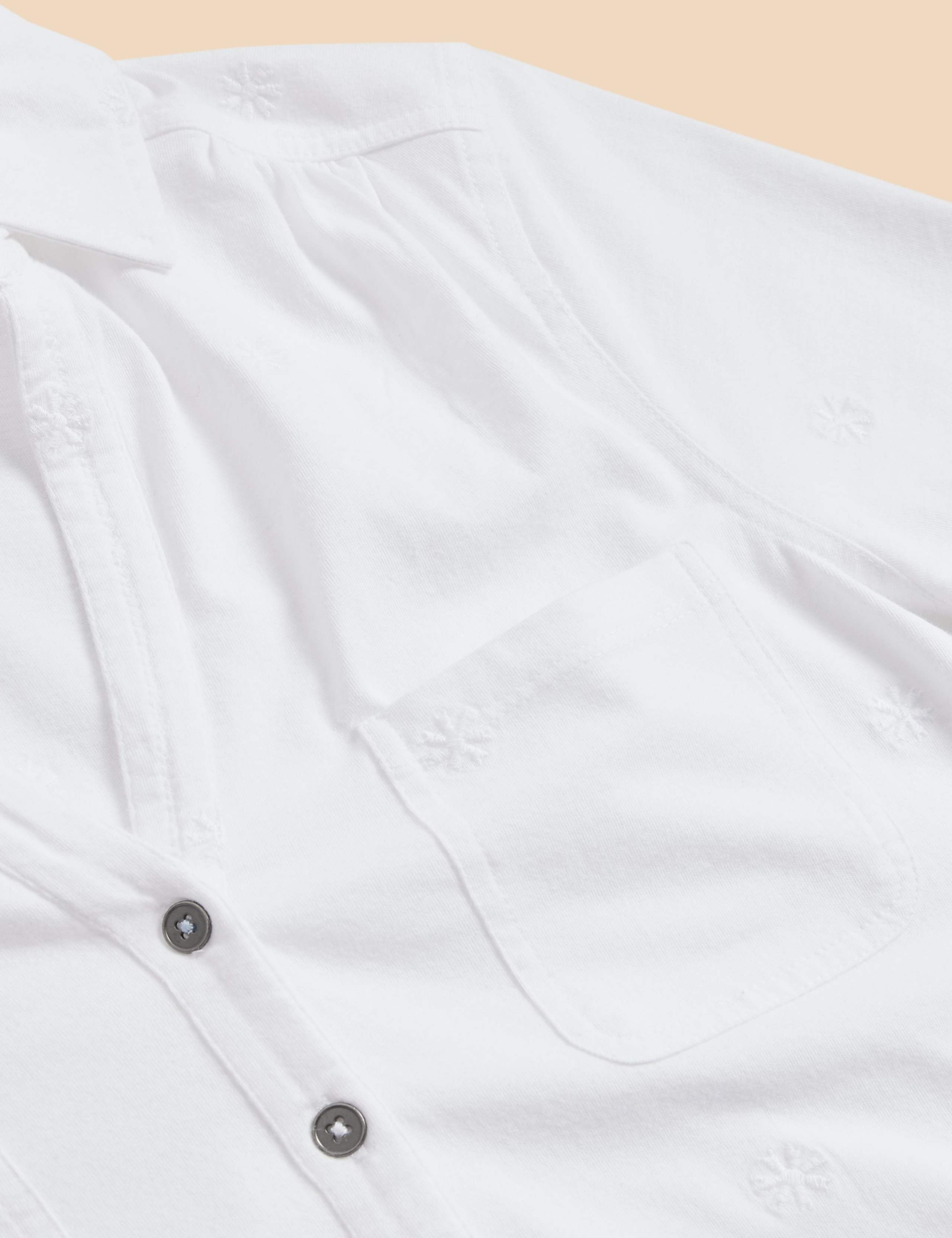 Pure Cotton Embroidered Shirt 7 of 7