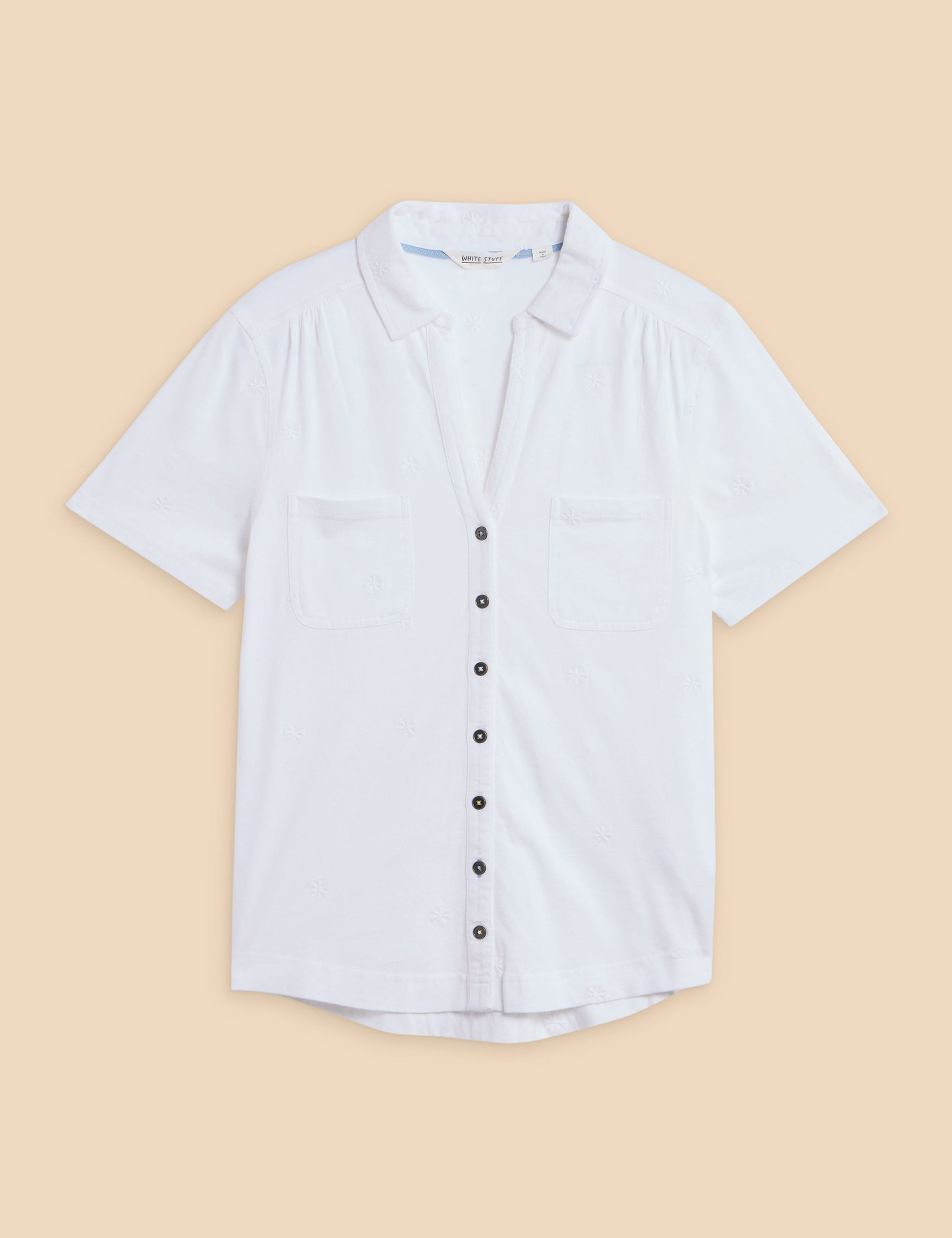 Pure Cotton Embroidered Shirt 2 of 7
