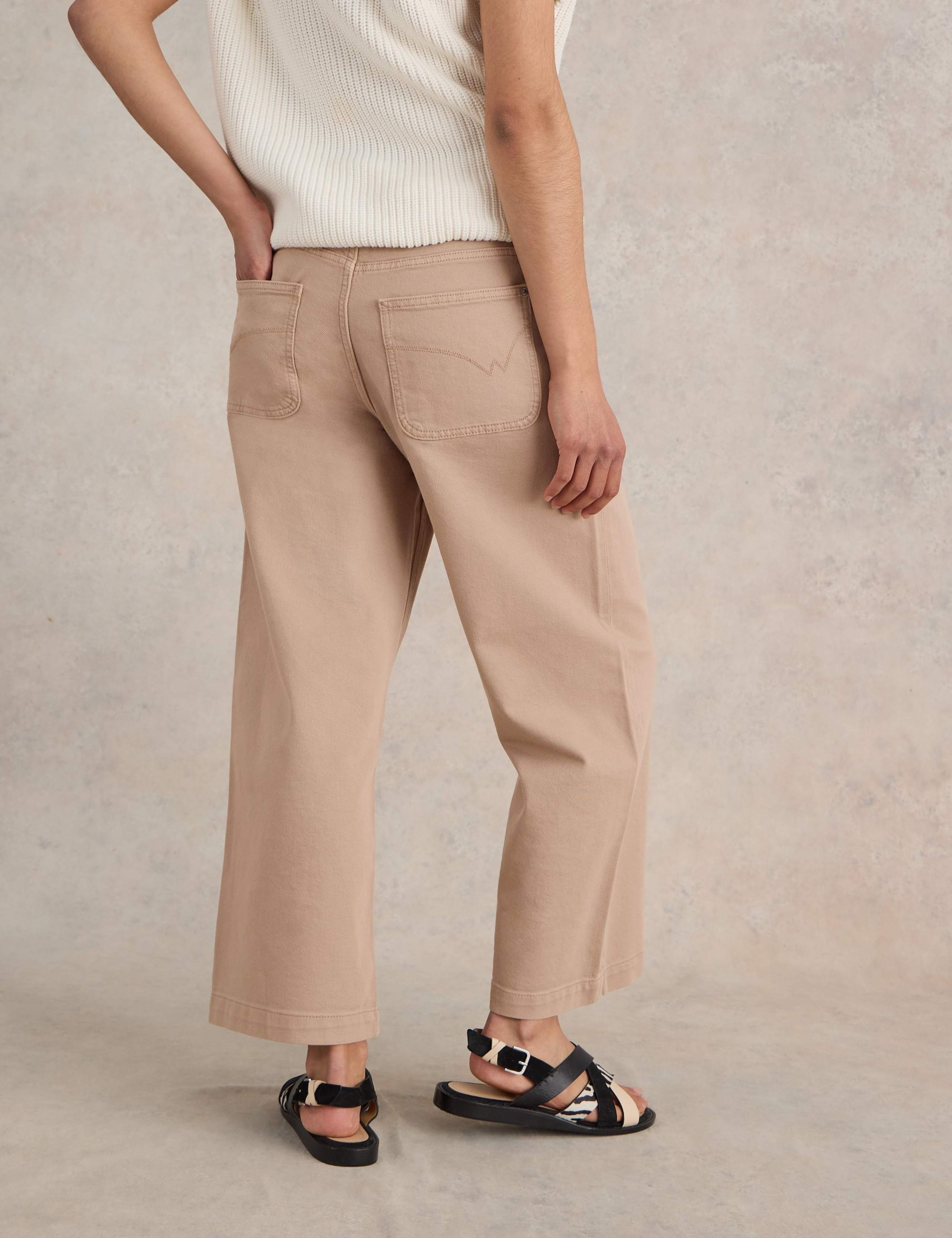 Mid Rise Wide Leg Cropped Jeans 4 of 6