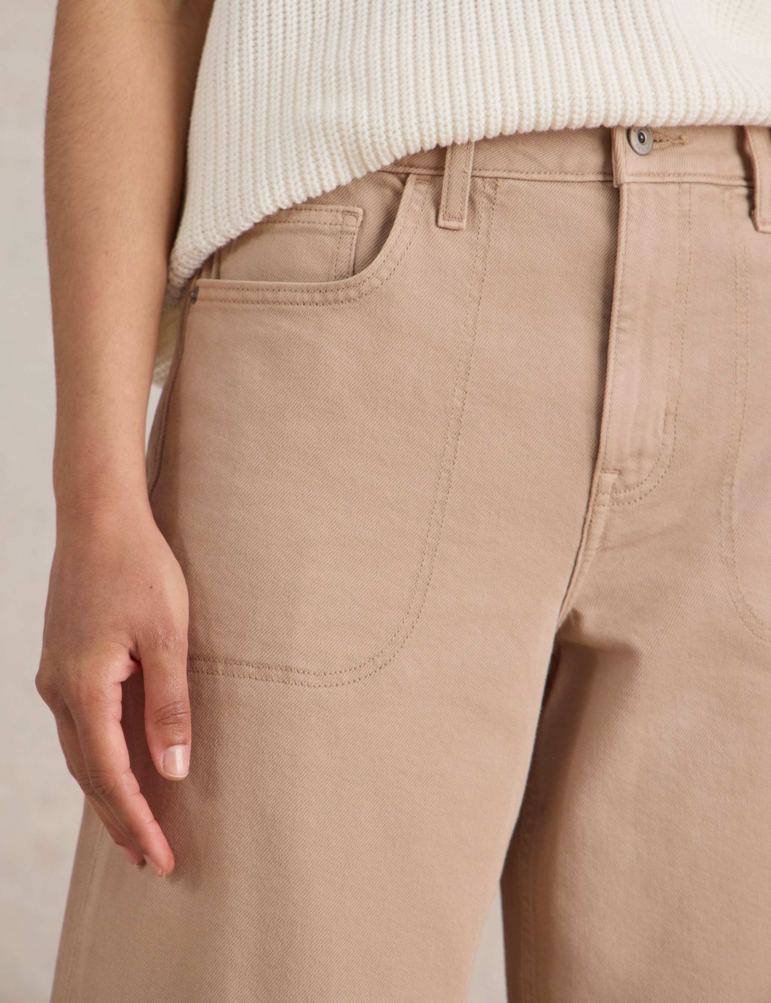 Mid Rise Wide Leg Cropped Jeans 5 of 6
