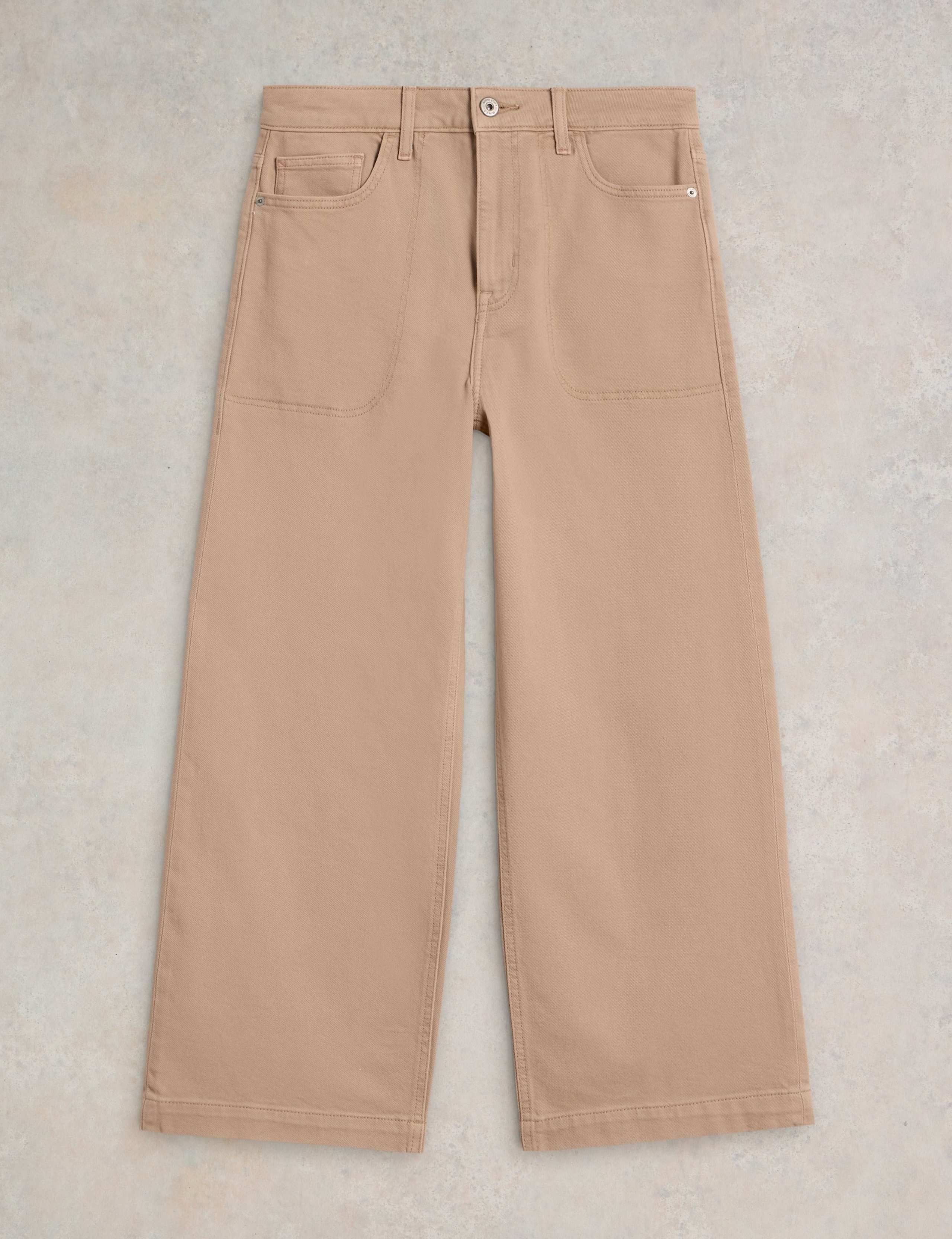 Mid Rise Wide Leg Cropped Jeans 2 of 6
