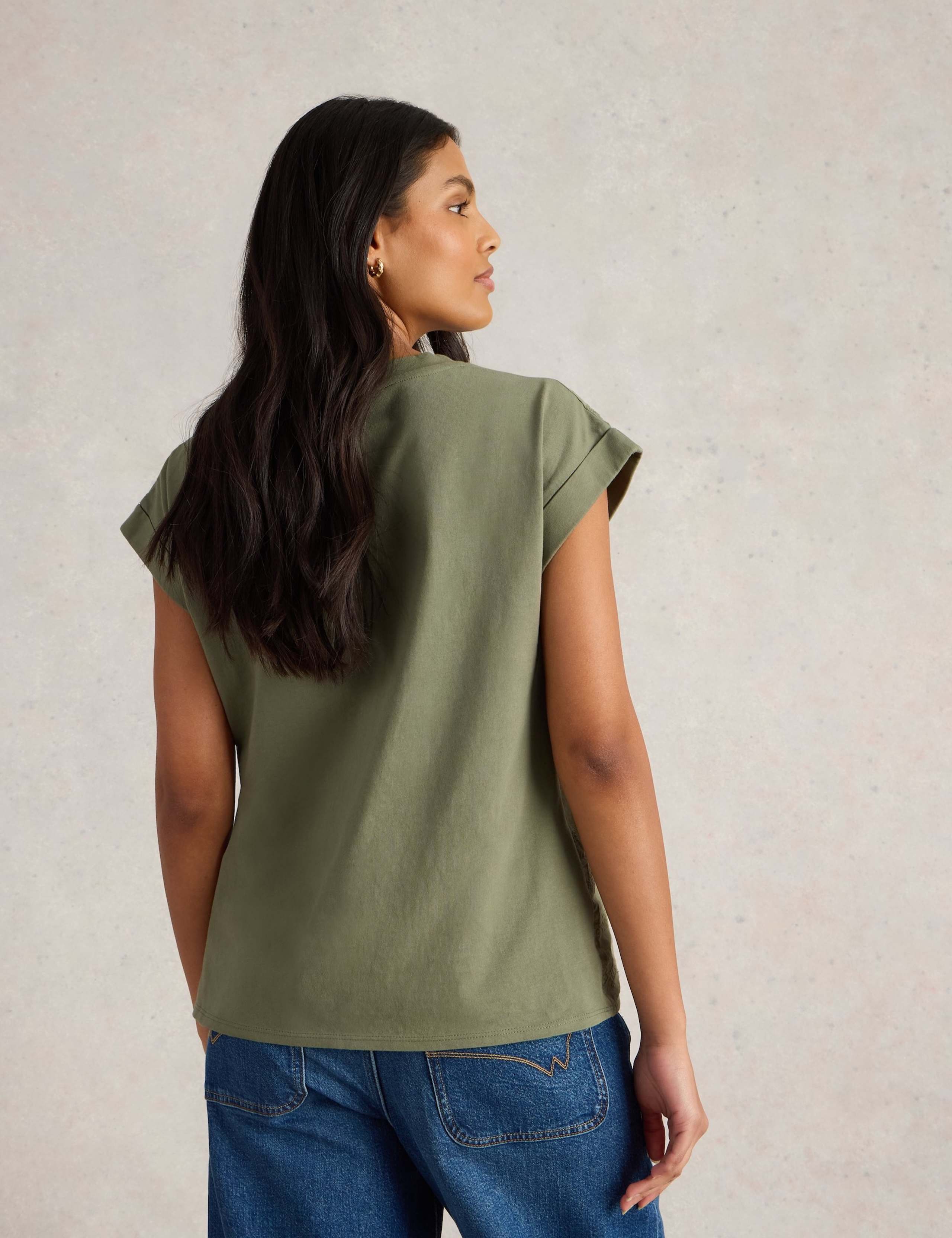 Pure Cotton Broderie T-Shirt 4 of 6
