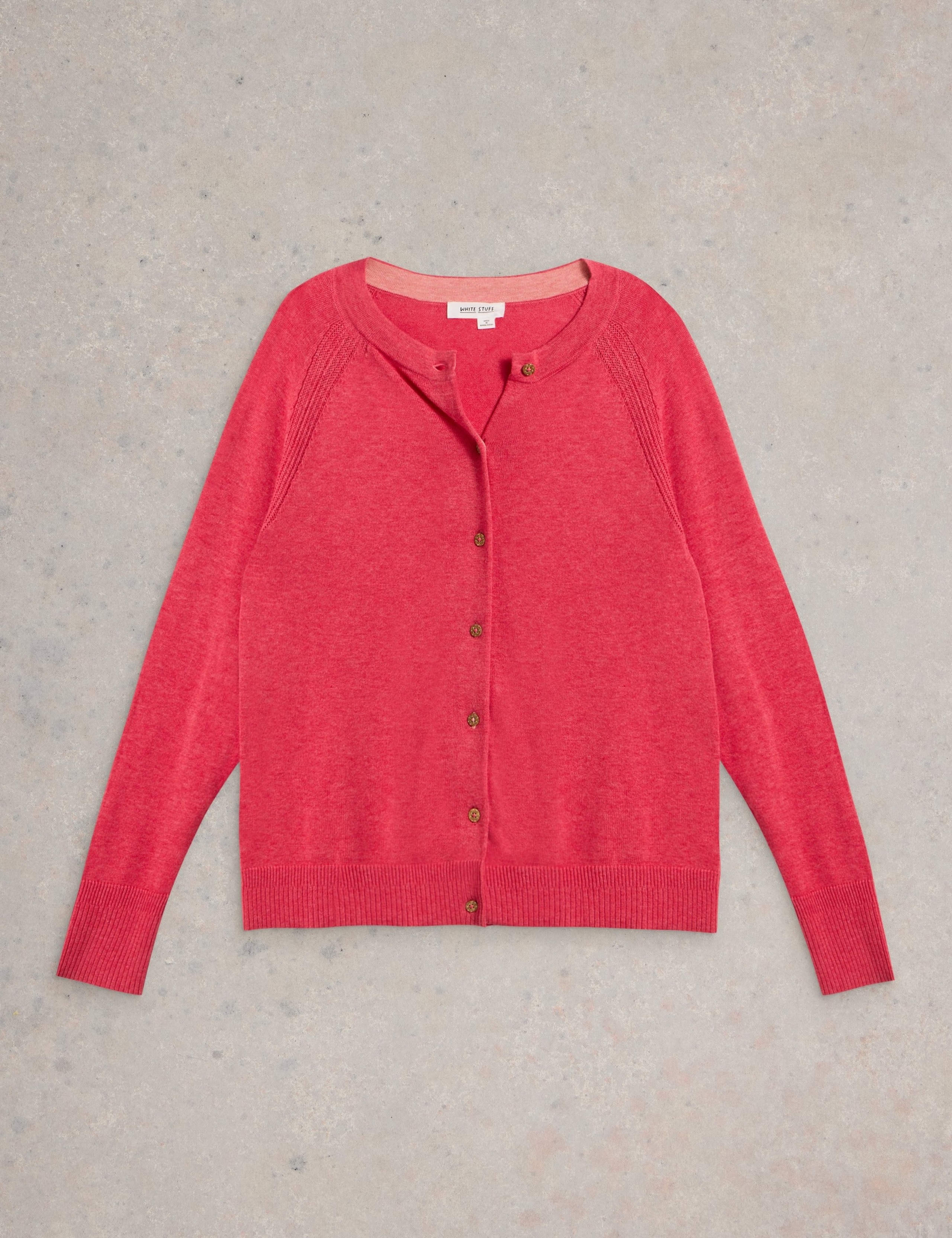 Pure Cotton Crew Neck Cardigan 2 of 6