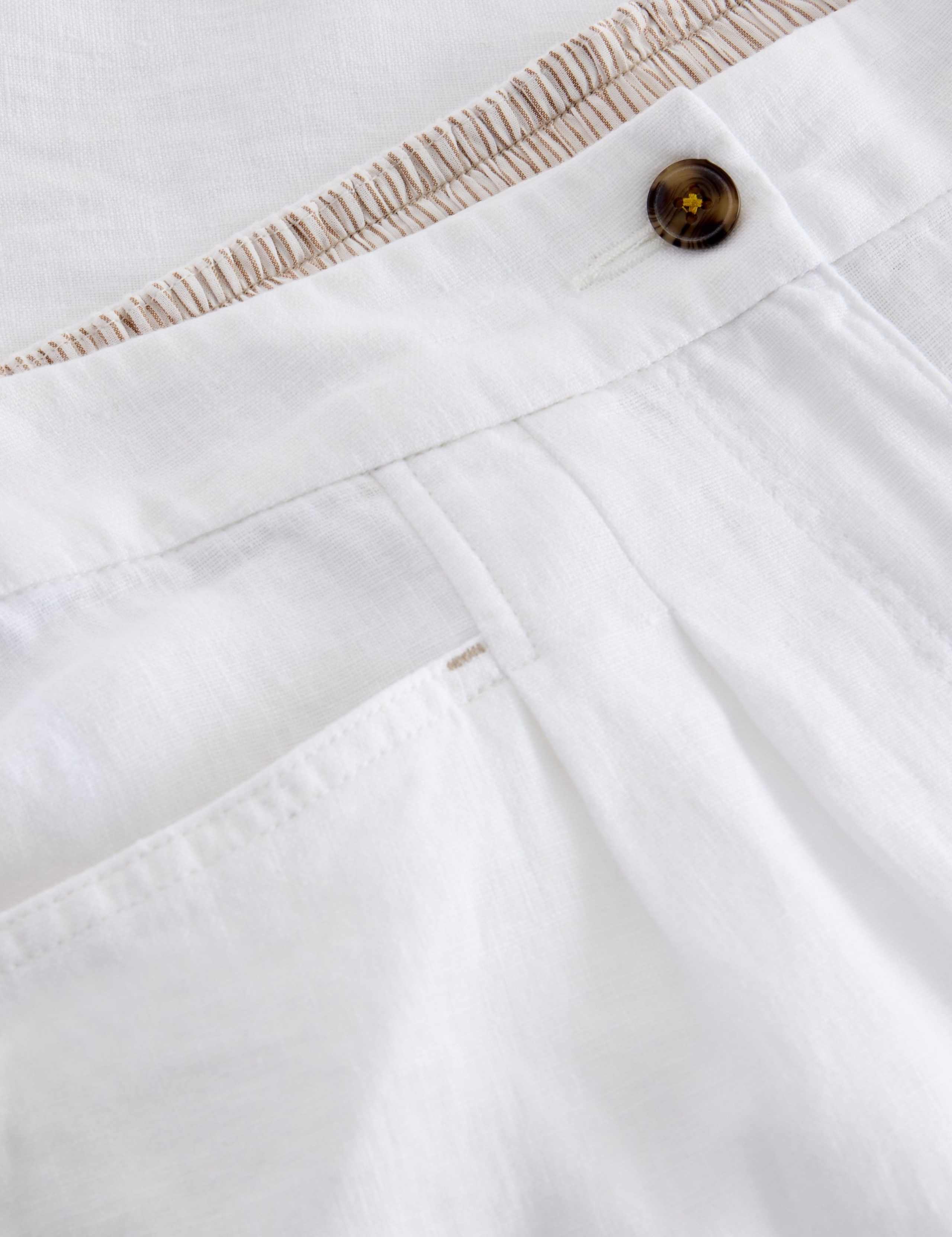Pure Linen Pleat Front Trousers 2 of 2