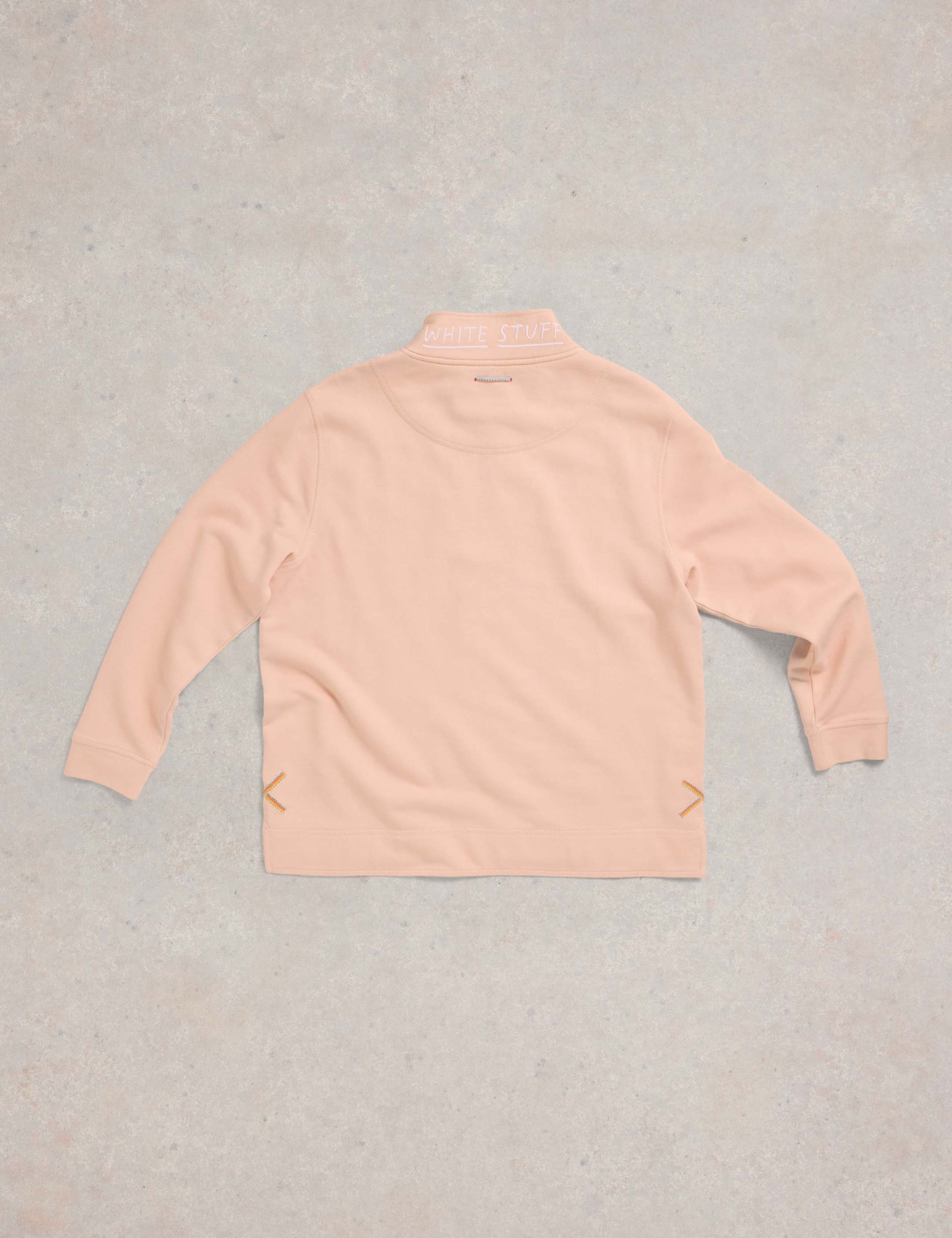 Pure Cotton Funnel Neck Half Zip Sweatshirt 7 of 7