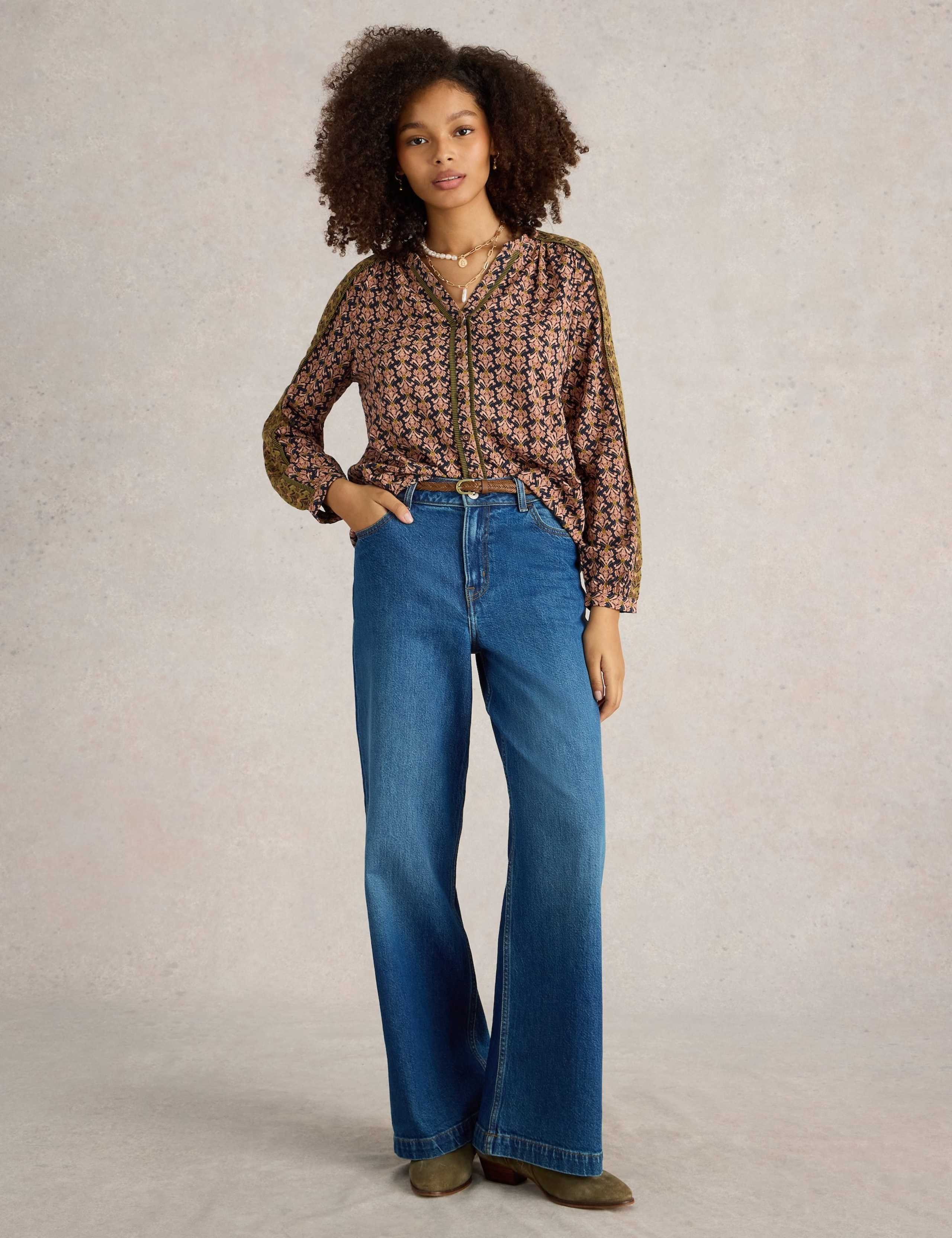 Mid Rise Wide Leg Jeans 3 of 6