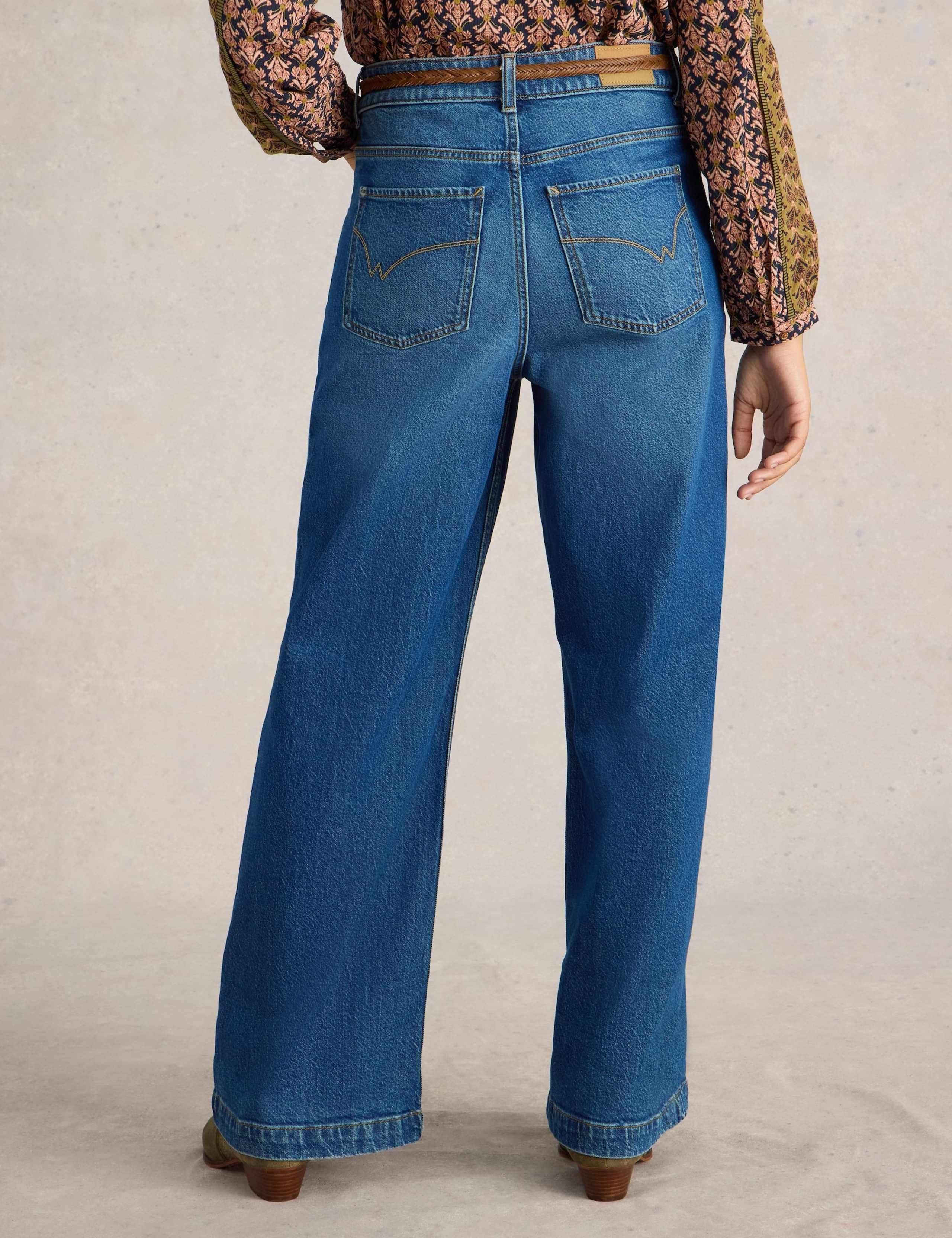 Mid Rise Wide Leg Jeans 4 of 6