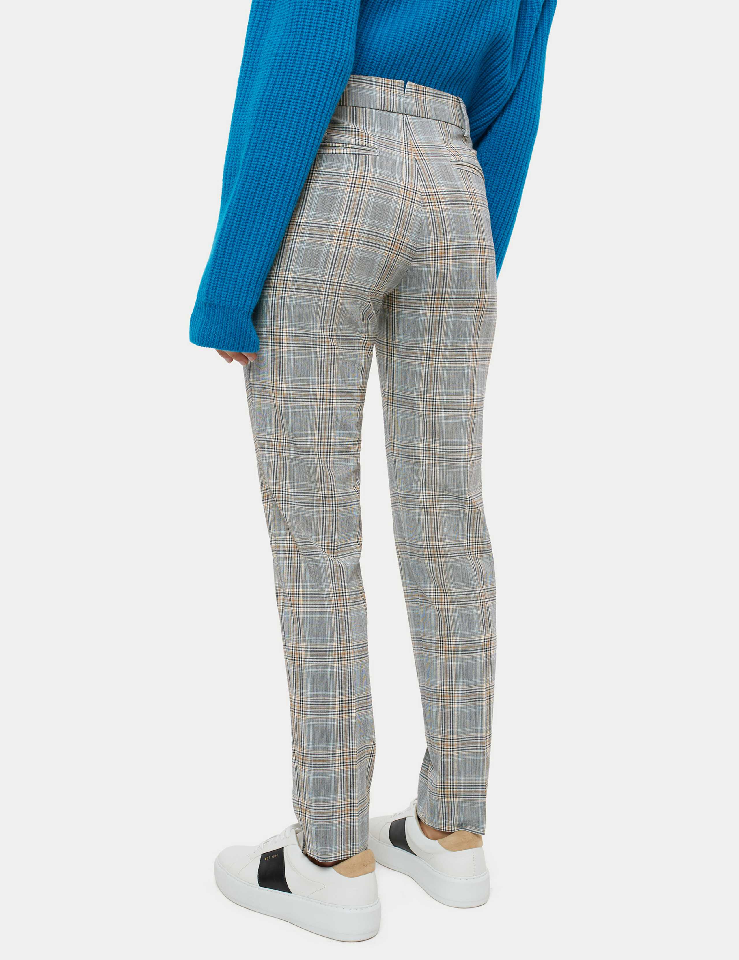 Wool Blend Checked Slim Fit Trousers 4 of 5