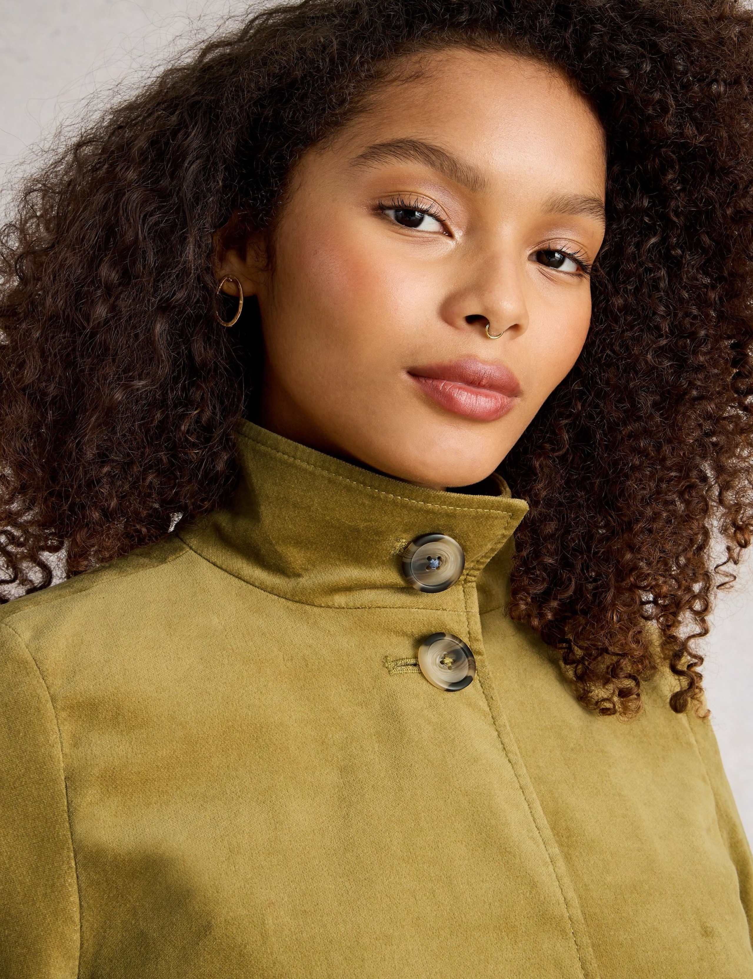 Cotton Rich Velvet Overcoat 5 of 6