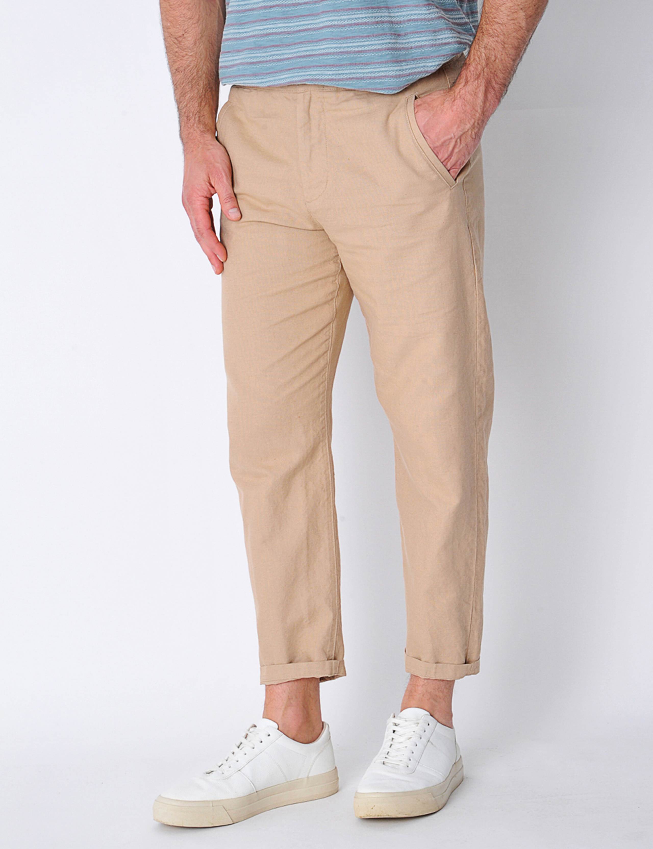 Tapered Fit Cotton Rich Lightweight Trousers 4 of 6