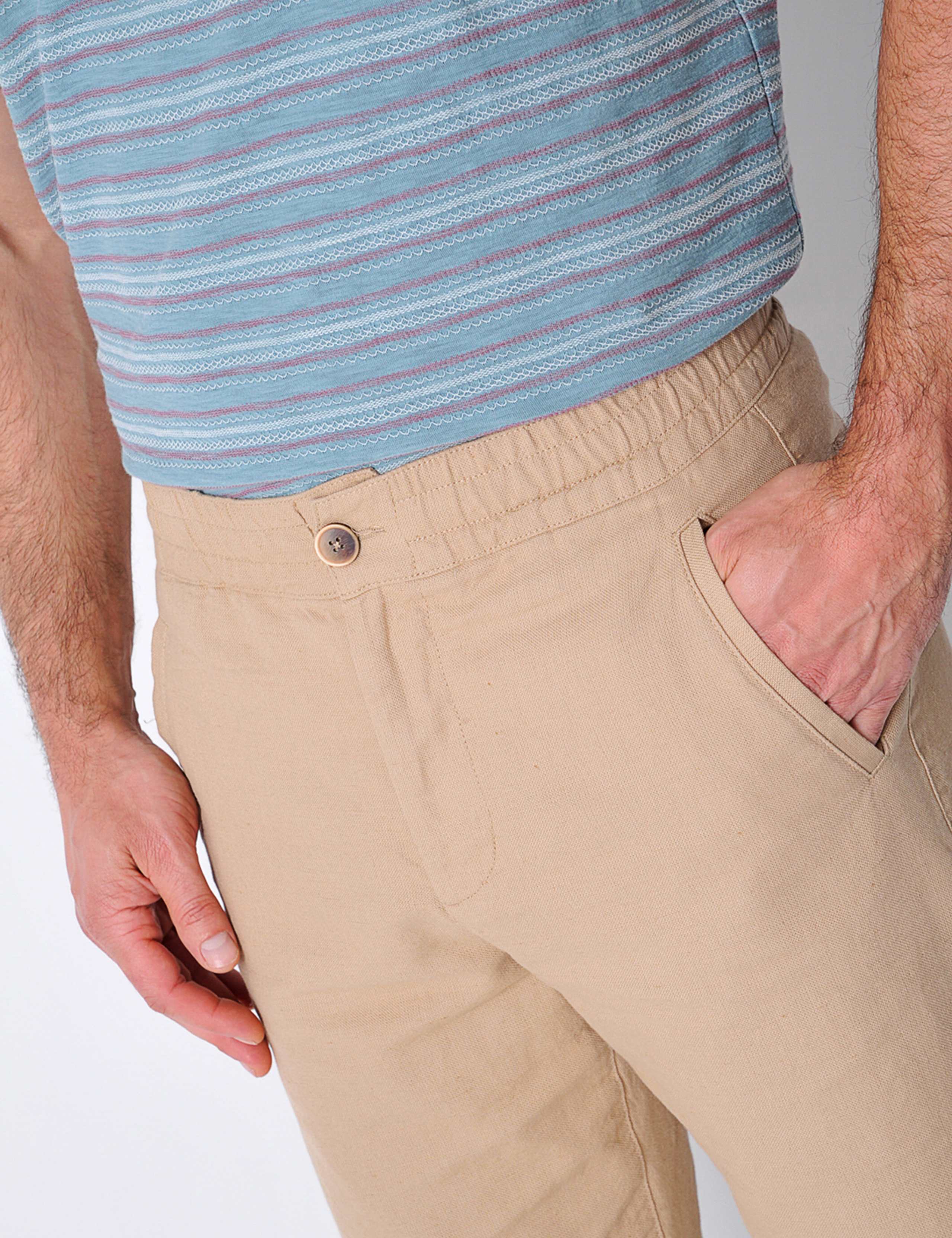 Tapered Fit Cotton Rich Lightweight Trousers 6 of 6