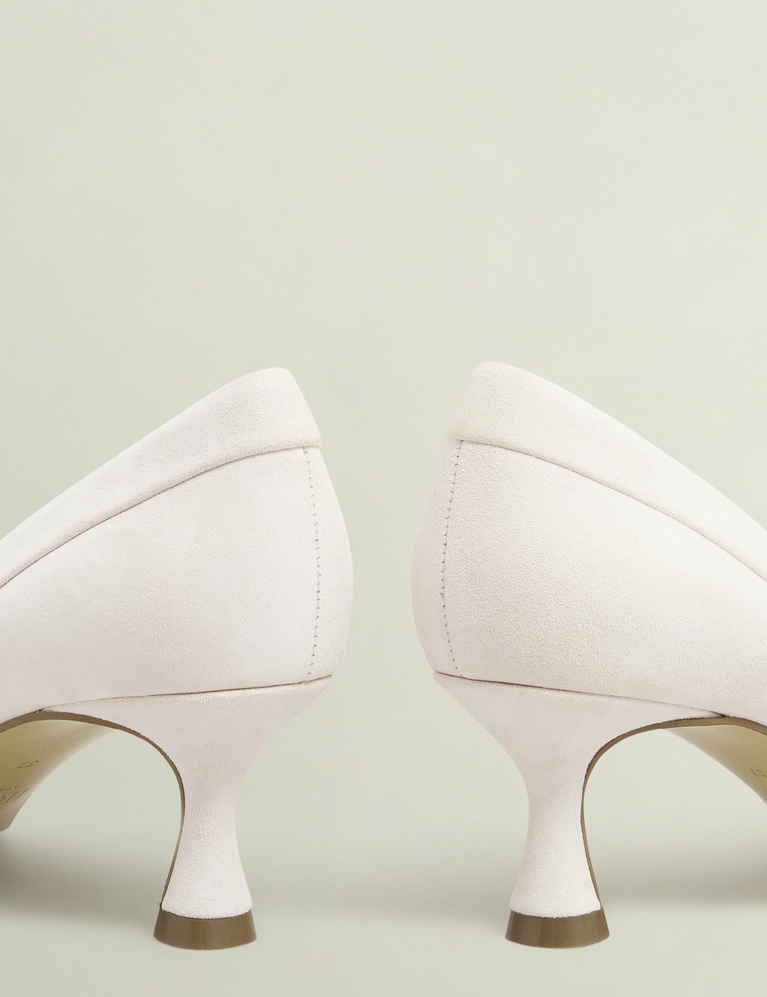 Slip On Kitten Heel Pointed Court Shoes 6 of 7
