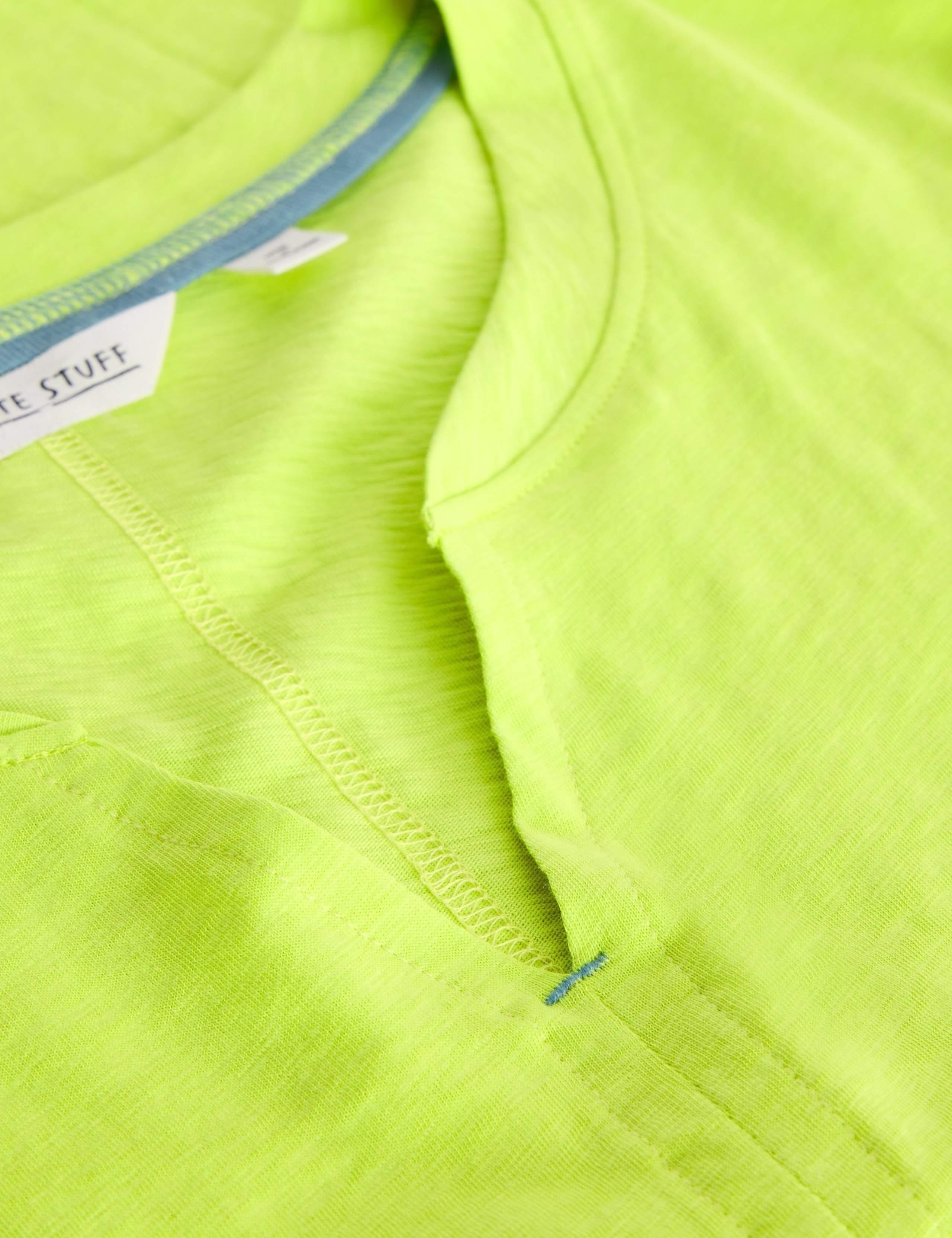 Pure Cotton Notch Neck T-Shirt 6 of 6