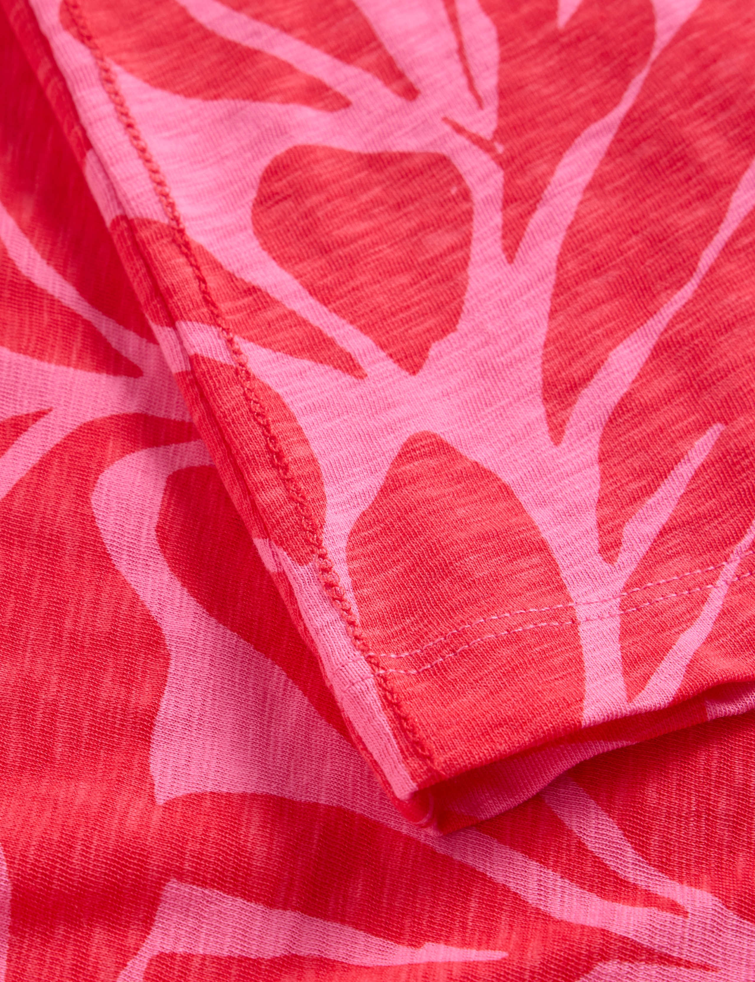 Pure Cotton Printed Notch Neck T-Shirt 6 of 6
