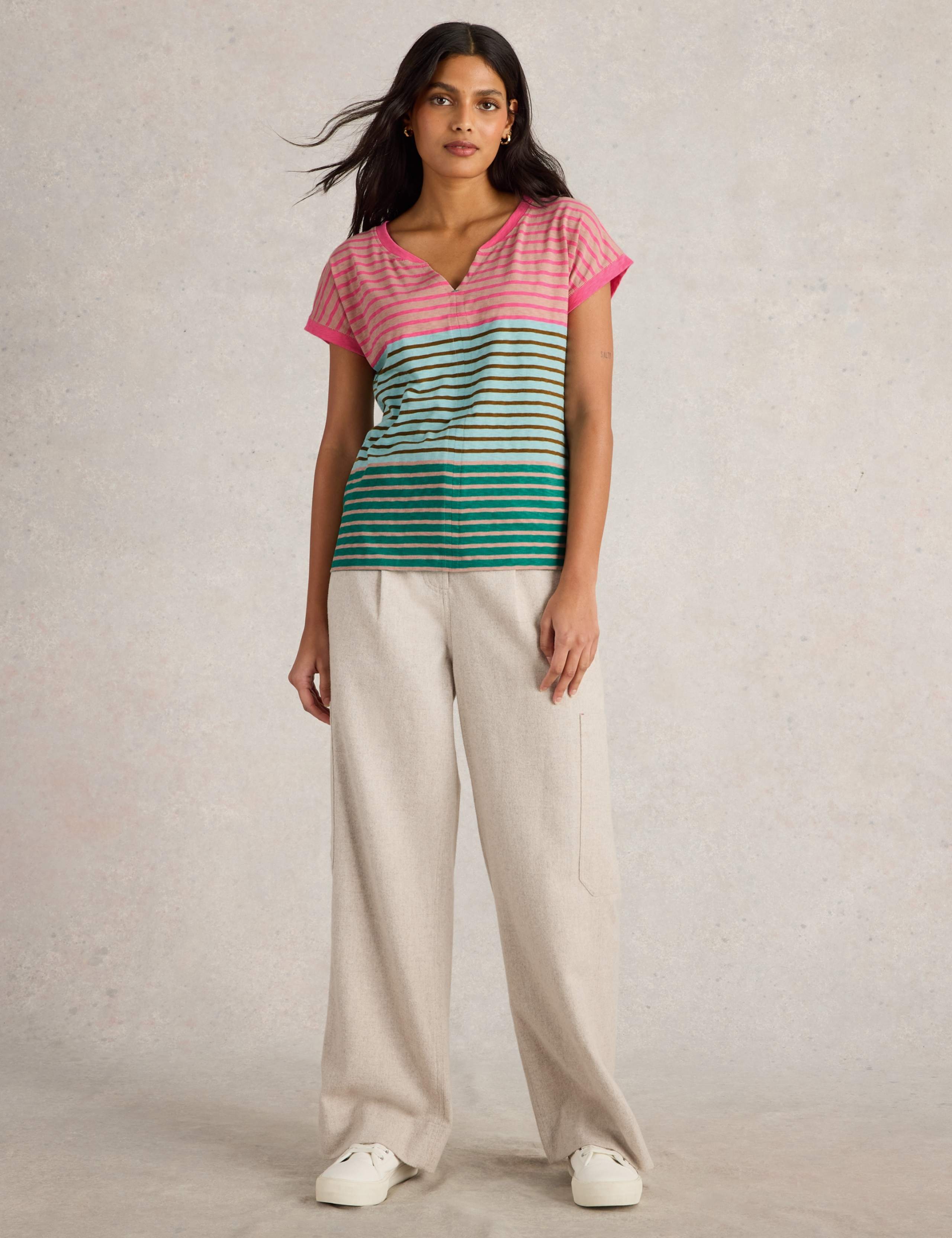 Pure Cotton Striped T-Shirt 4 of 7