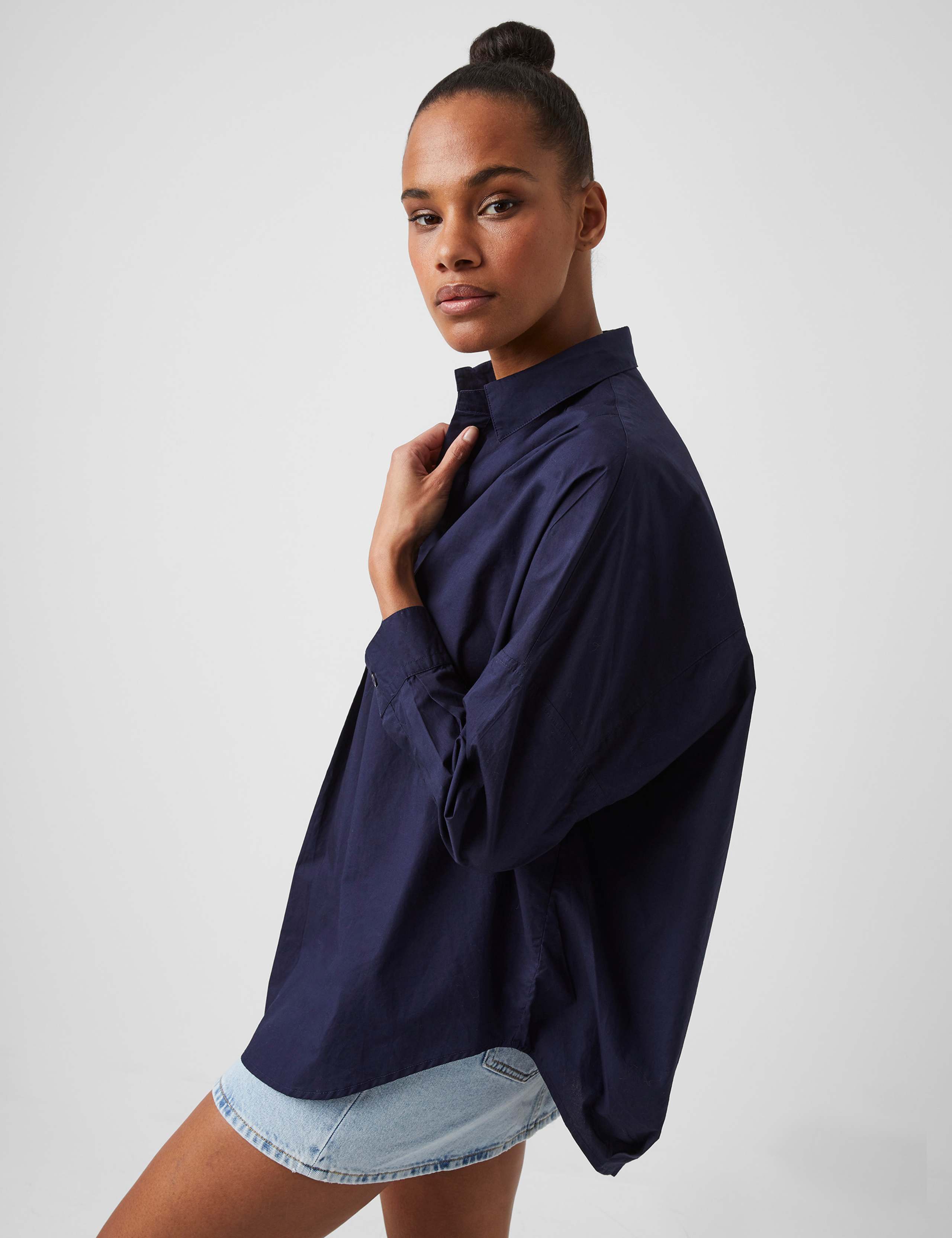 Pure Cotton Relaxed Popover Shirt 2 of 3