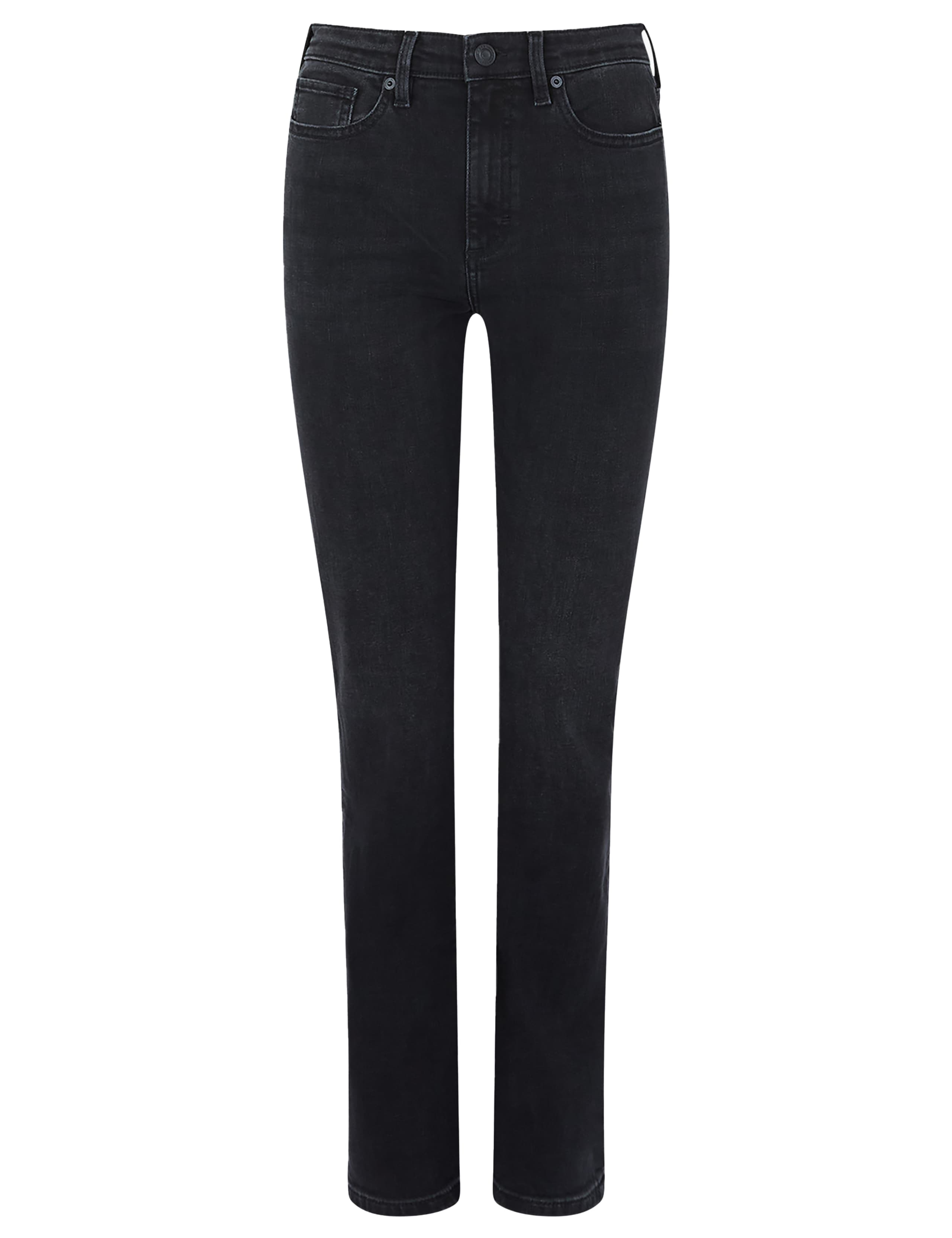 High Waisted Slim Straight Leg Jeans 2 of 4