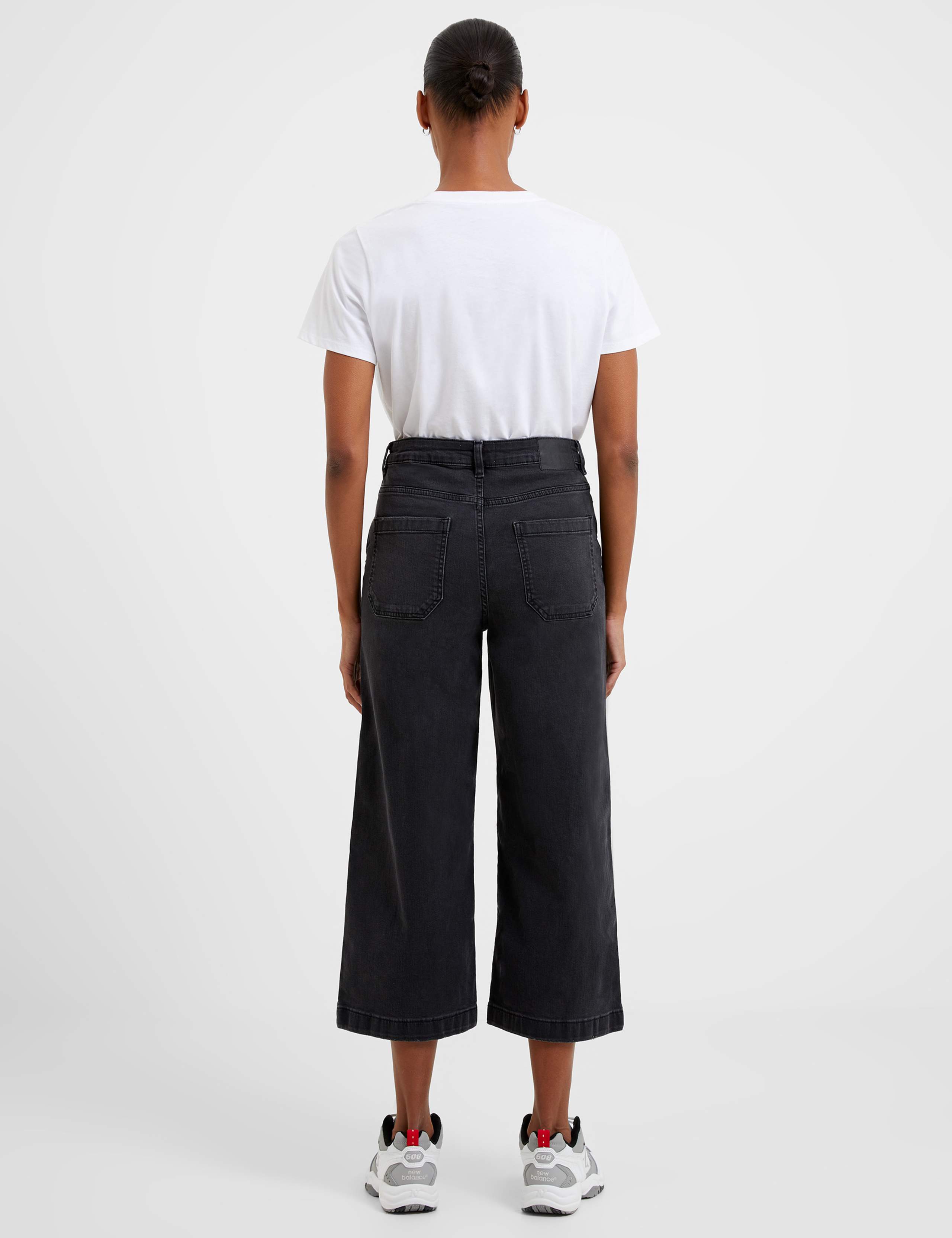 High Waisted Wide Leg Cropped Jeans 3 of 3