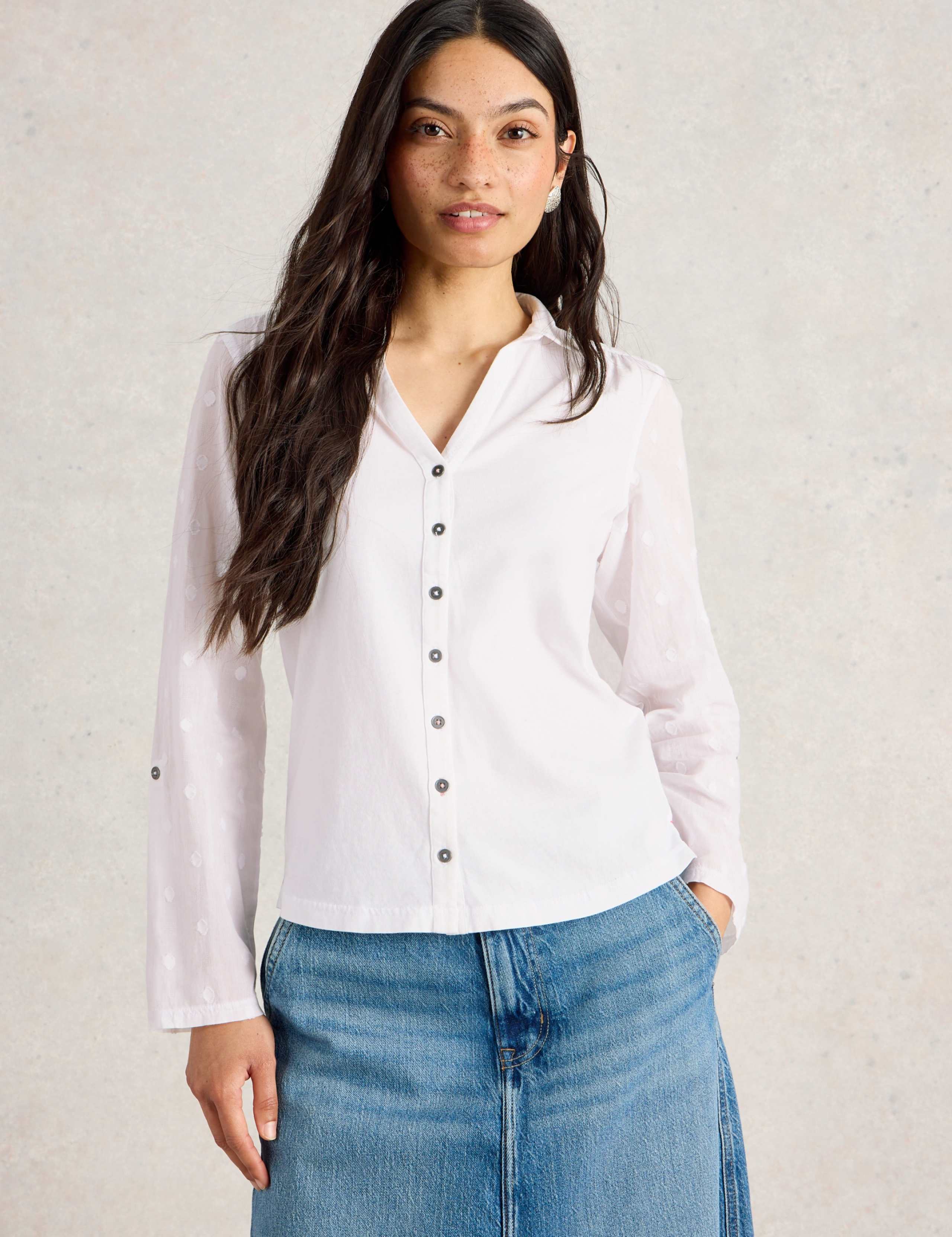 Pure Cotton Jersey Collared Shirt 1 of 6