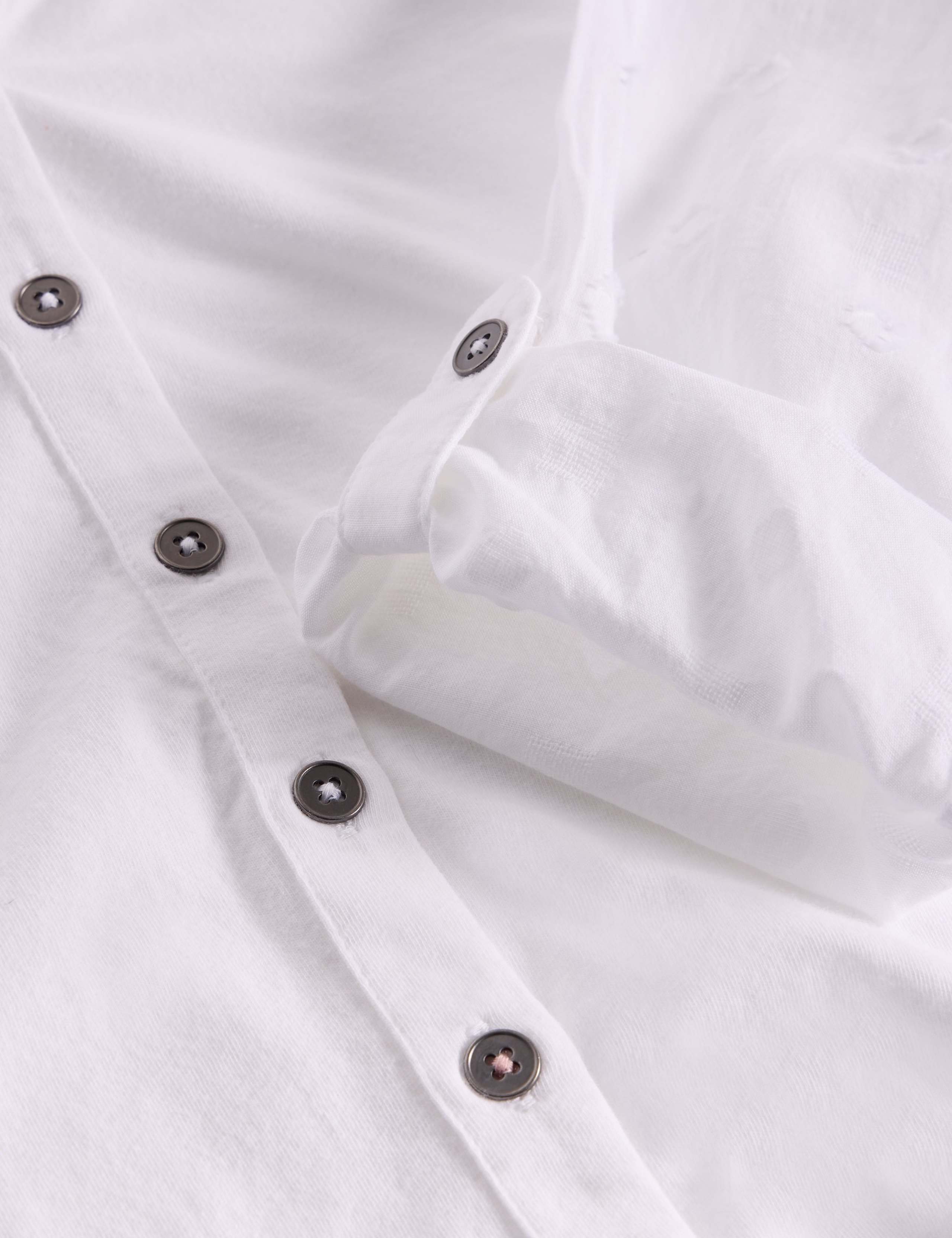 Pure Cotton Jersey Collared Shirt 2 of 2