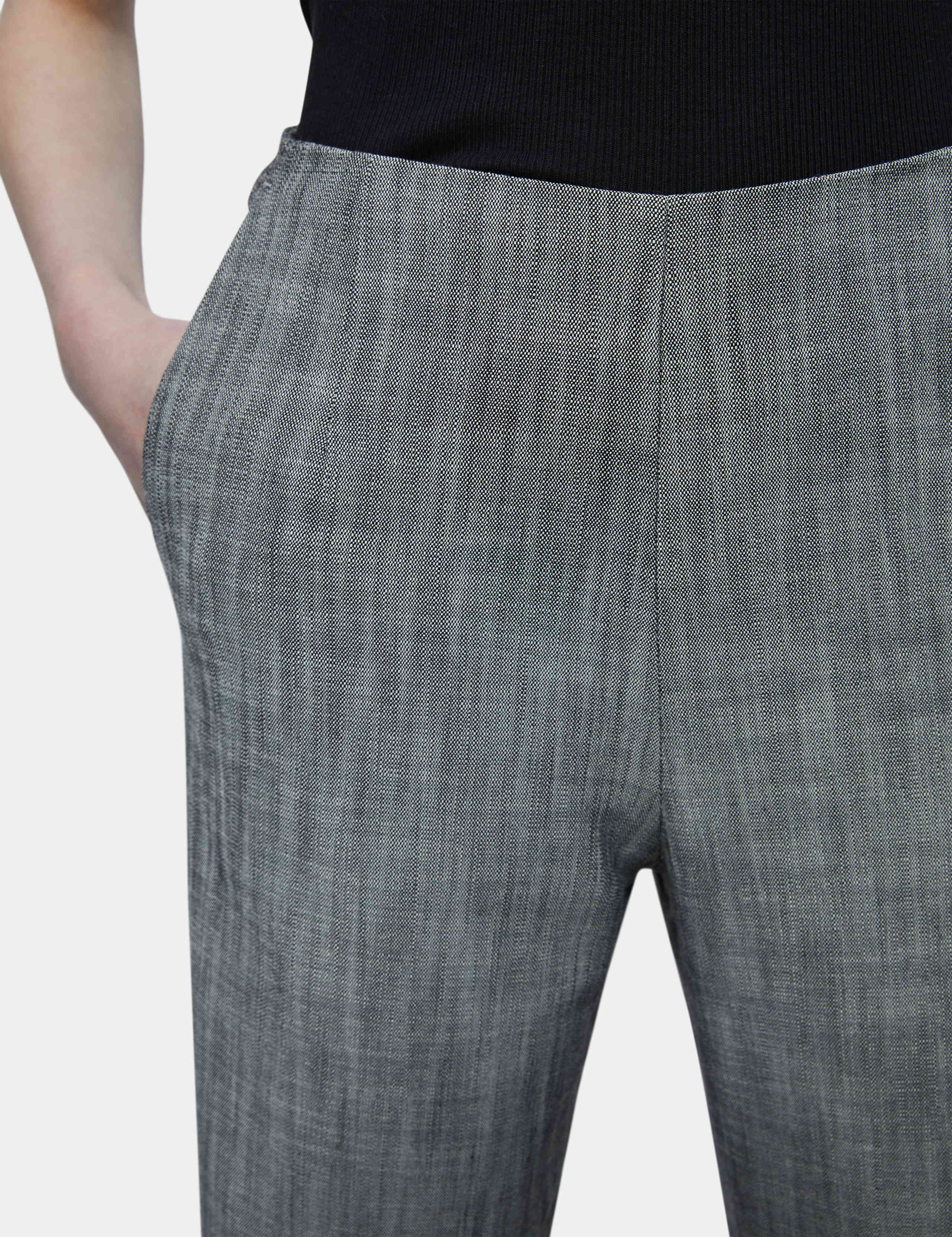 Checked Side Zip Wide Leg Trousers 3 of 4