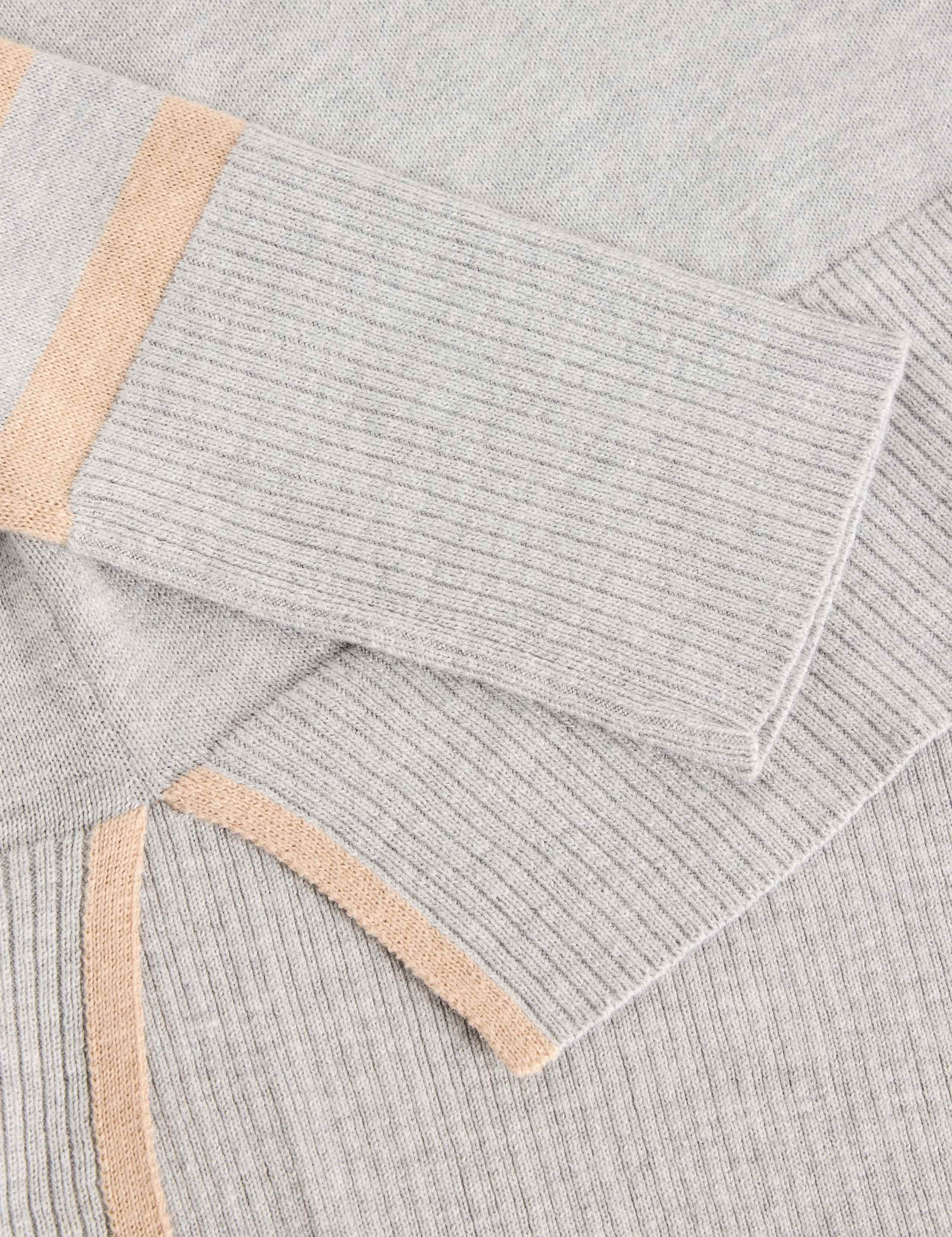 Cotton Rich Striped Heart Crew Neck Jumper 6 of 6