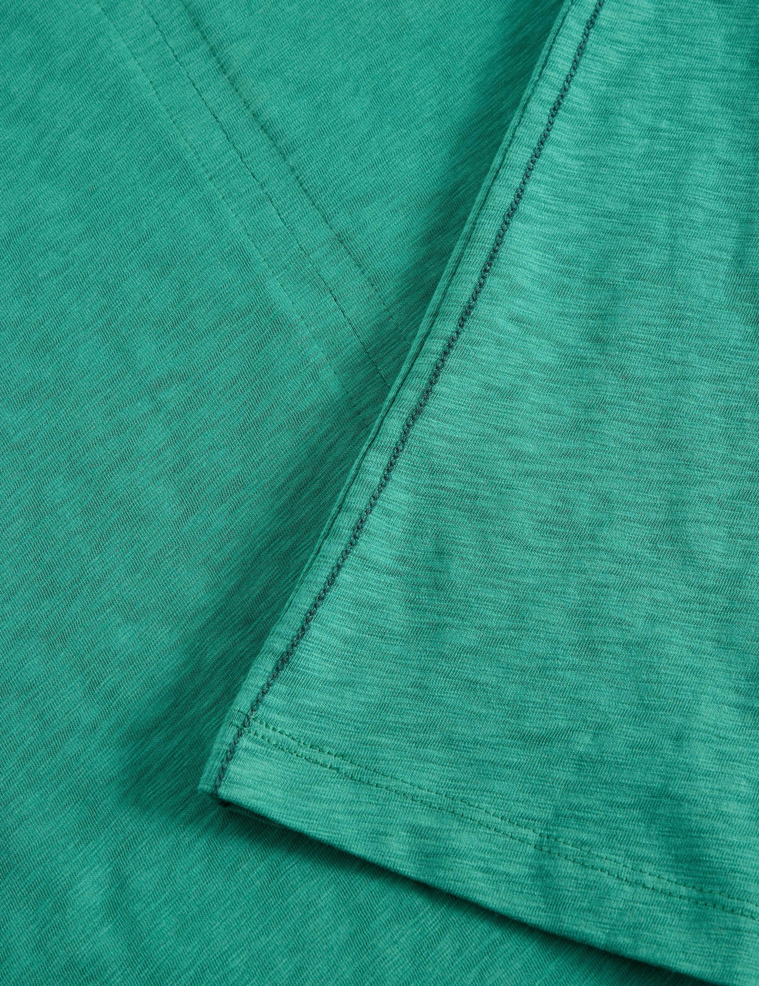 Pure Cotton Notch Neck T-Shirt 6 of 6