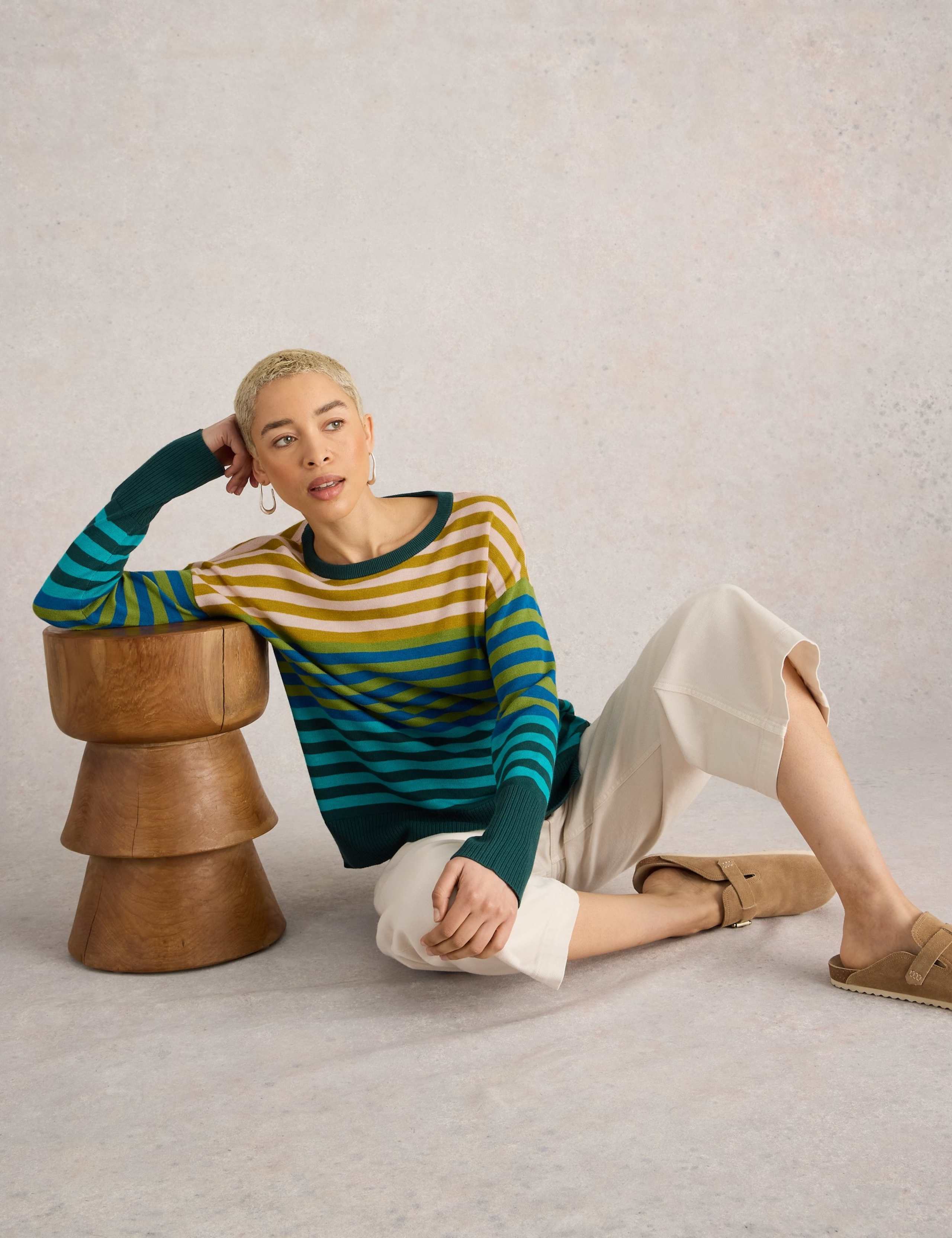 Cotton Rich Striped Jumper 5 of 6