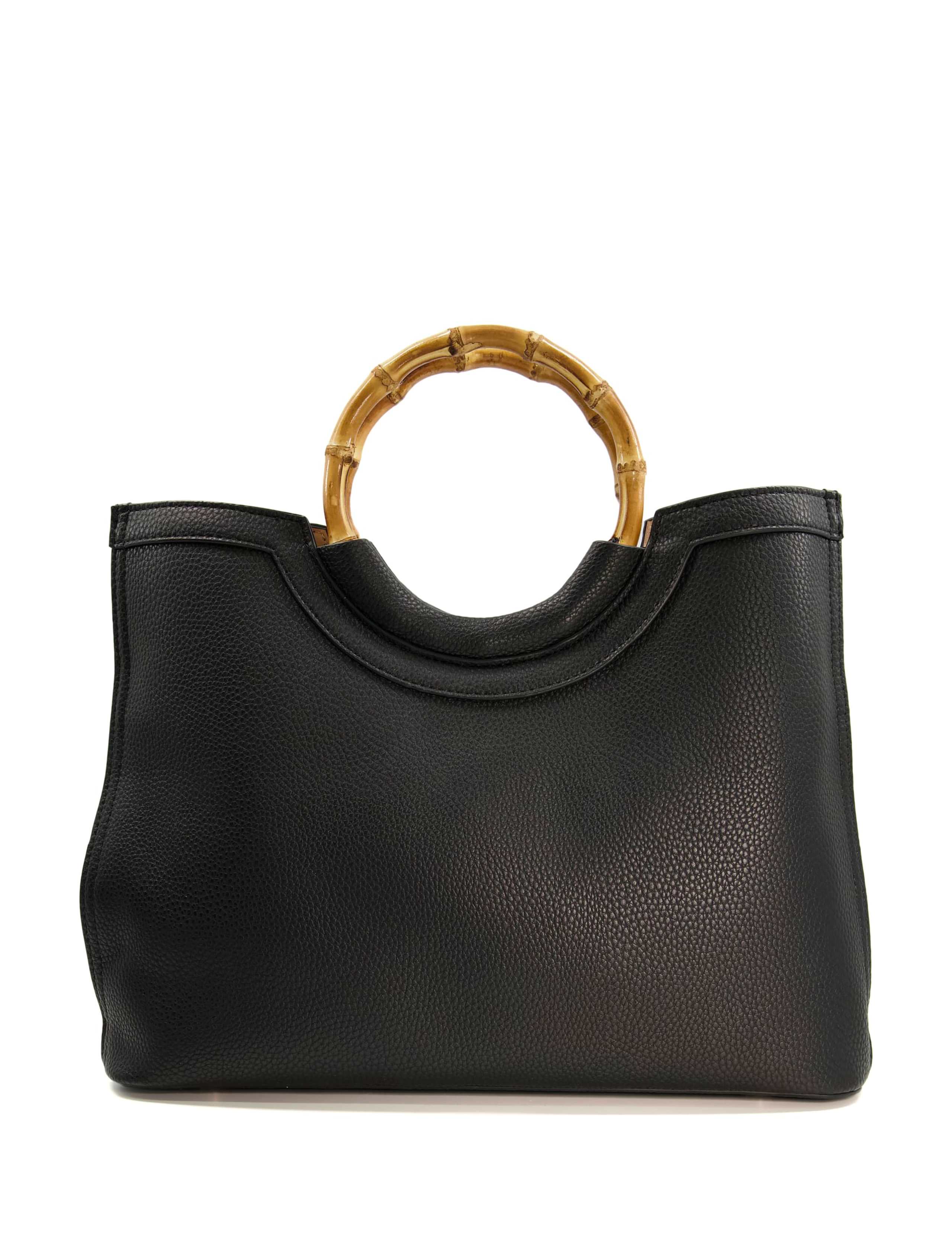 Bamboo Handle Tote Bag 4 of 4