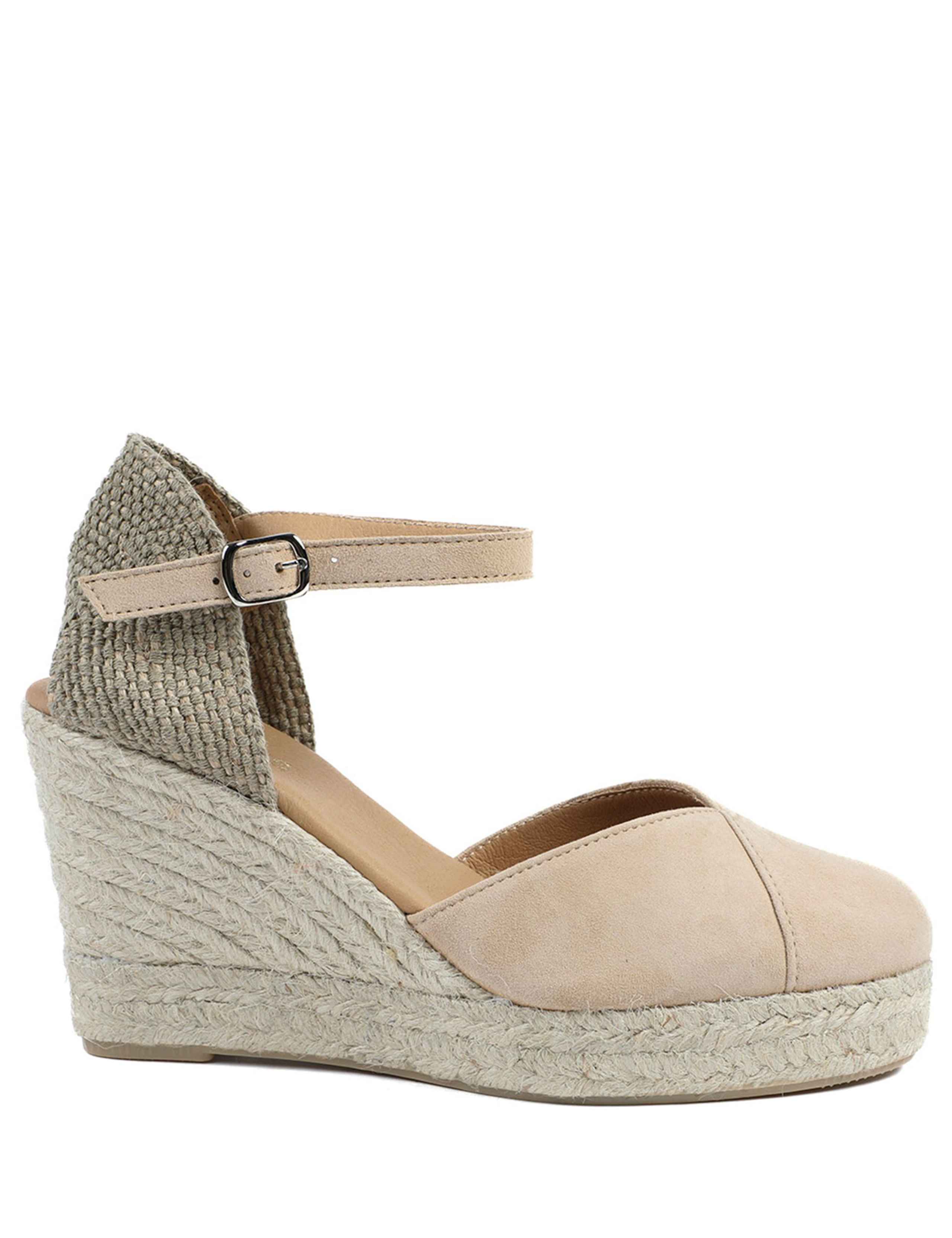 Suede Ankle Strap Wedge Espadrilles 1 of 5