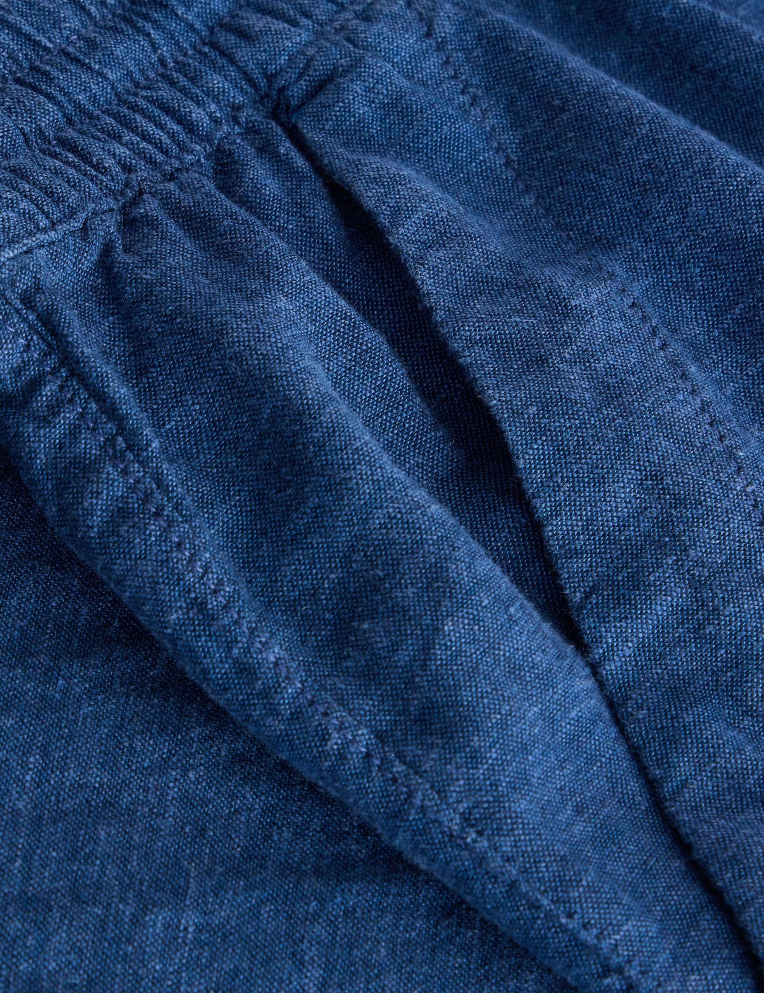 Linen Rich Relaxed Ankle Grazer Trousers 7 of 7
