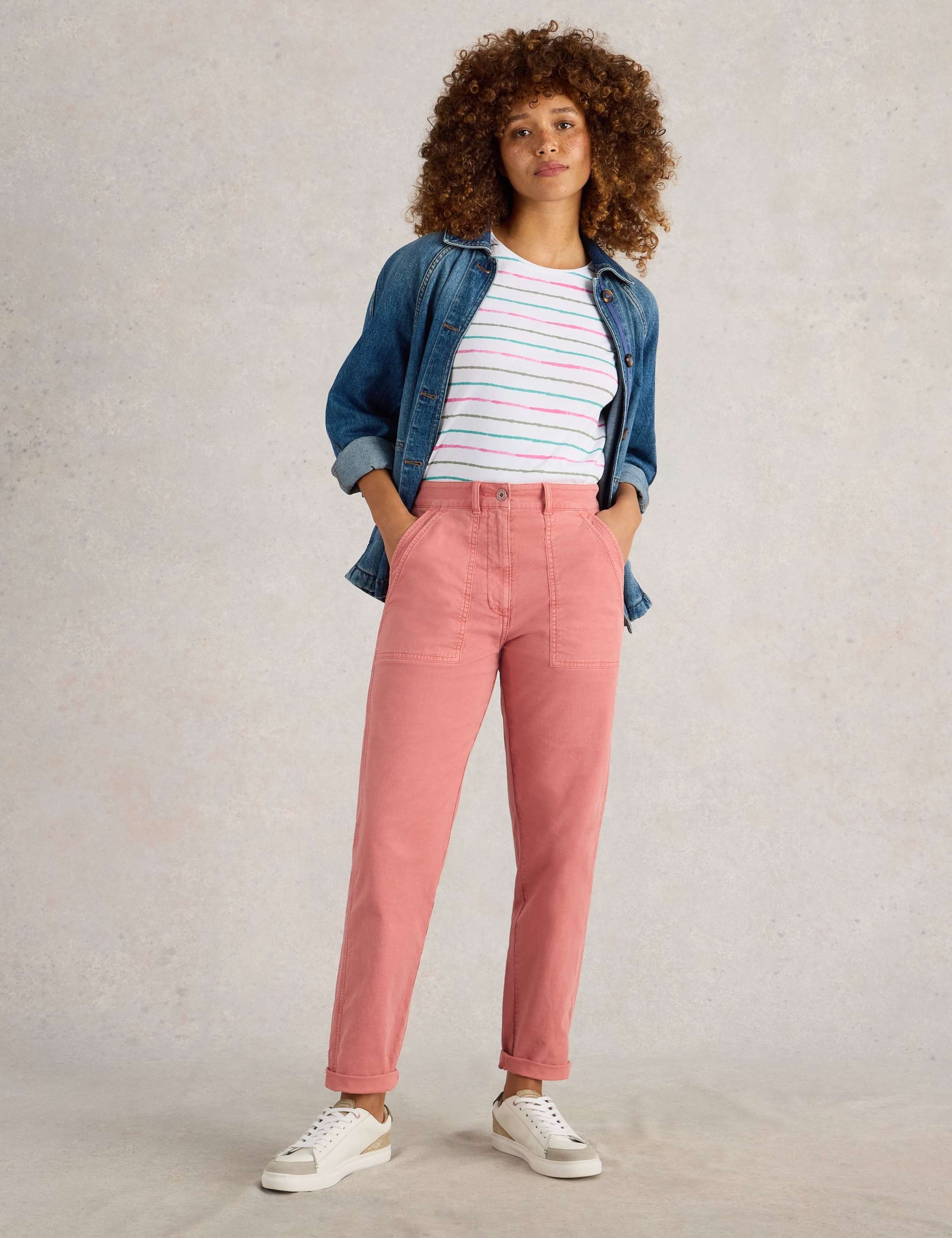 Cotton Rich Chinos With Linen 3 of 6