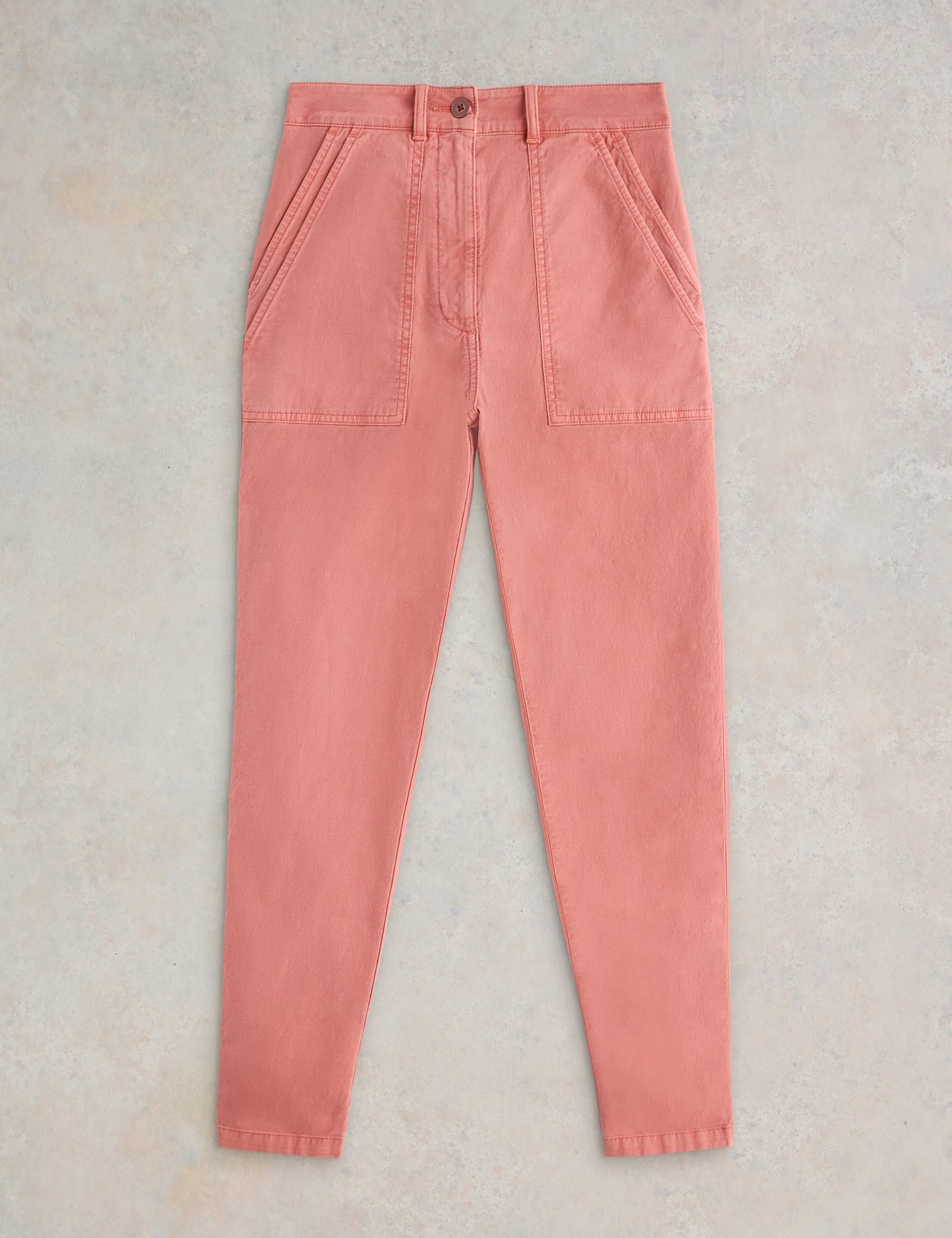 Cotton Rich Chinos With Linen 2 of 6