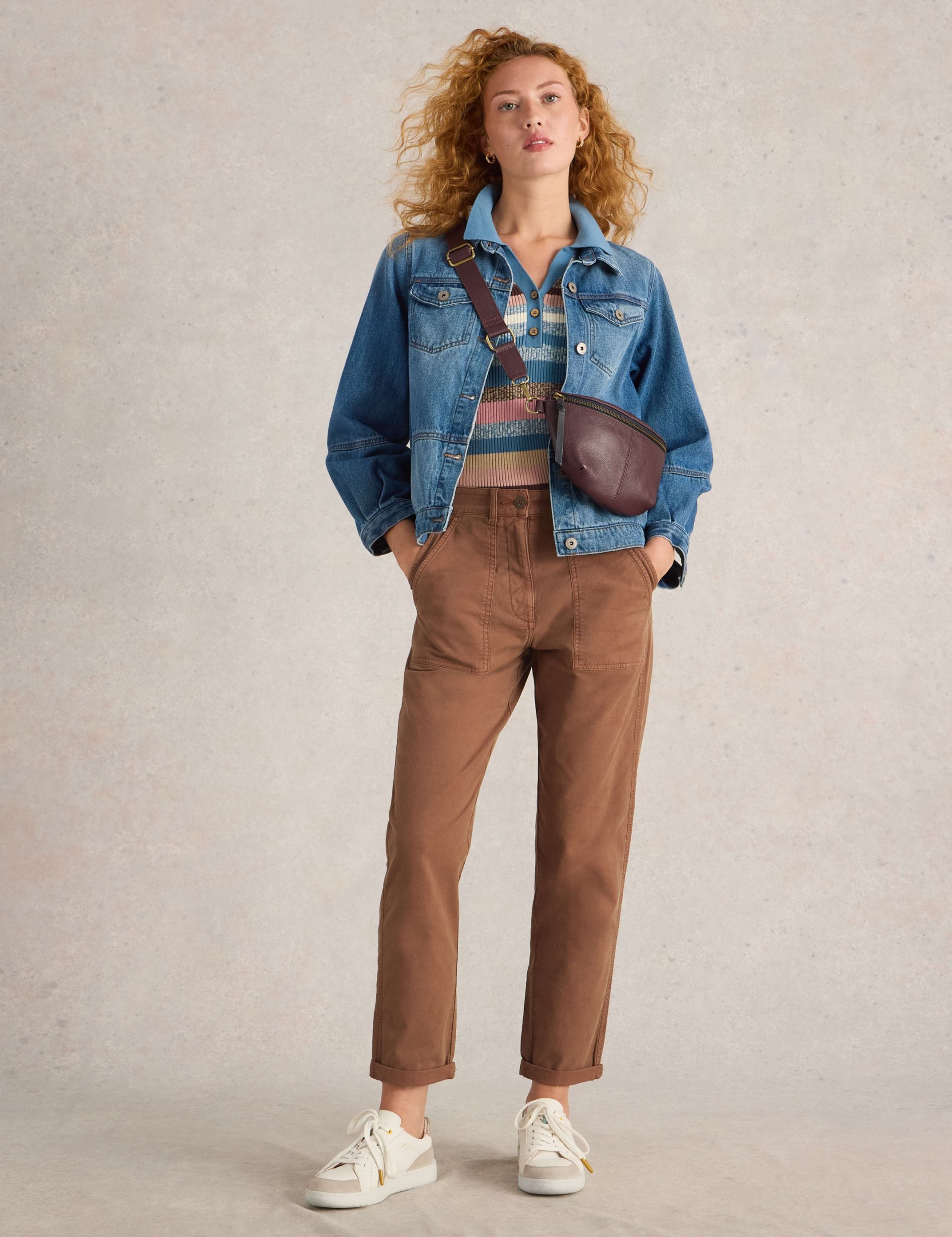 Cotton Rich Chinos With Linen 3 of 6