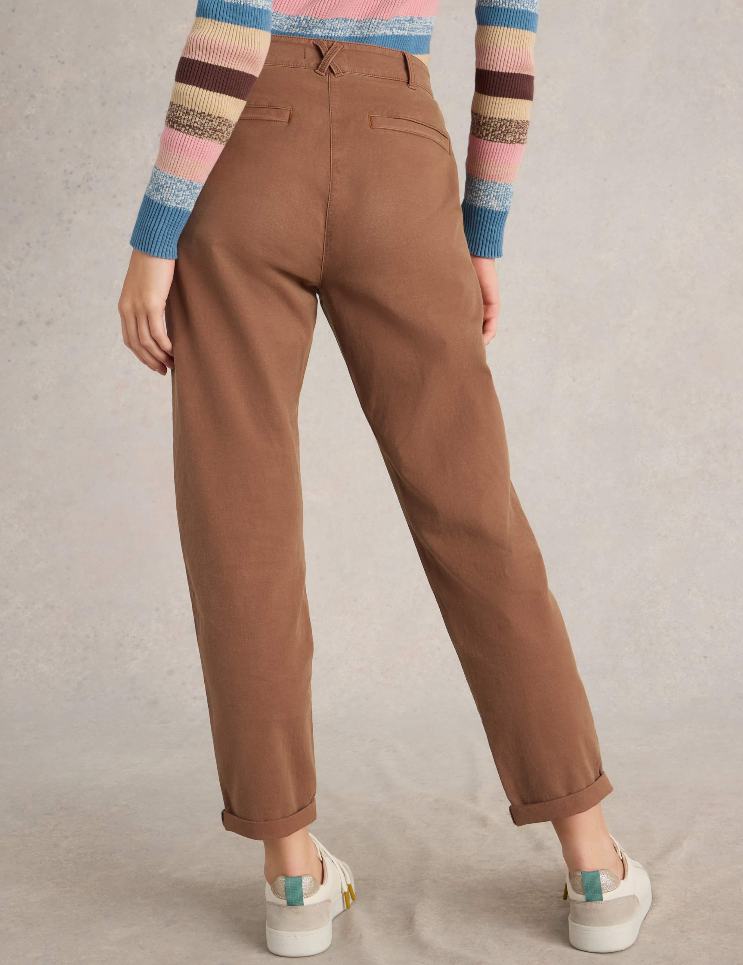 Cotton Rich Chinos With Linen 4 of 6