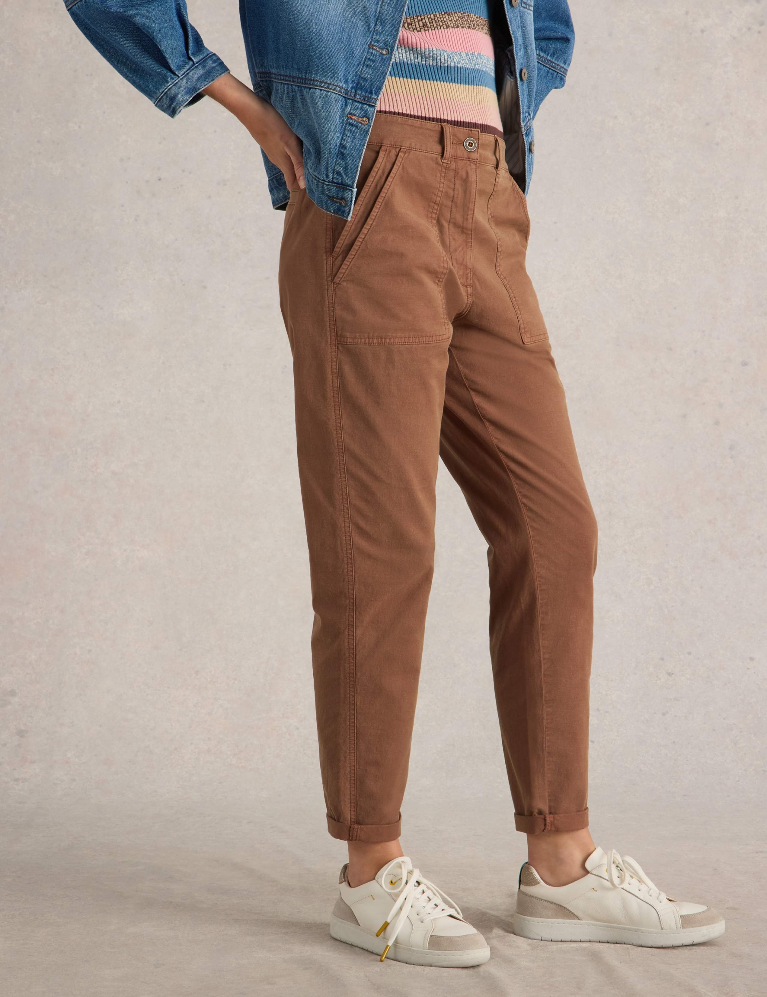 Cotton Rich Chinos With Linen 5 of 6