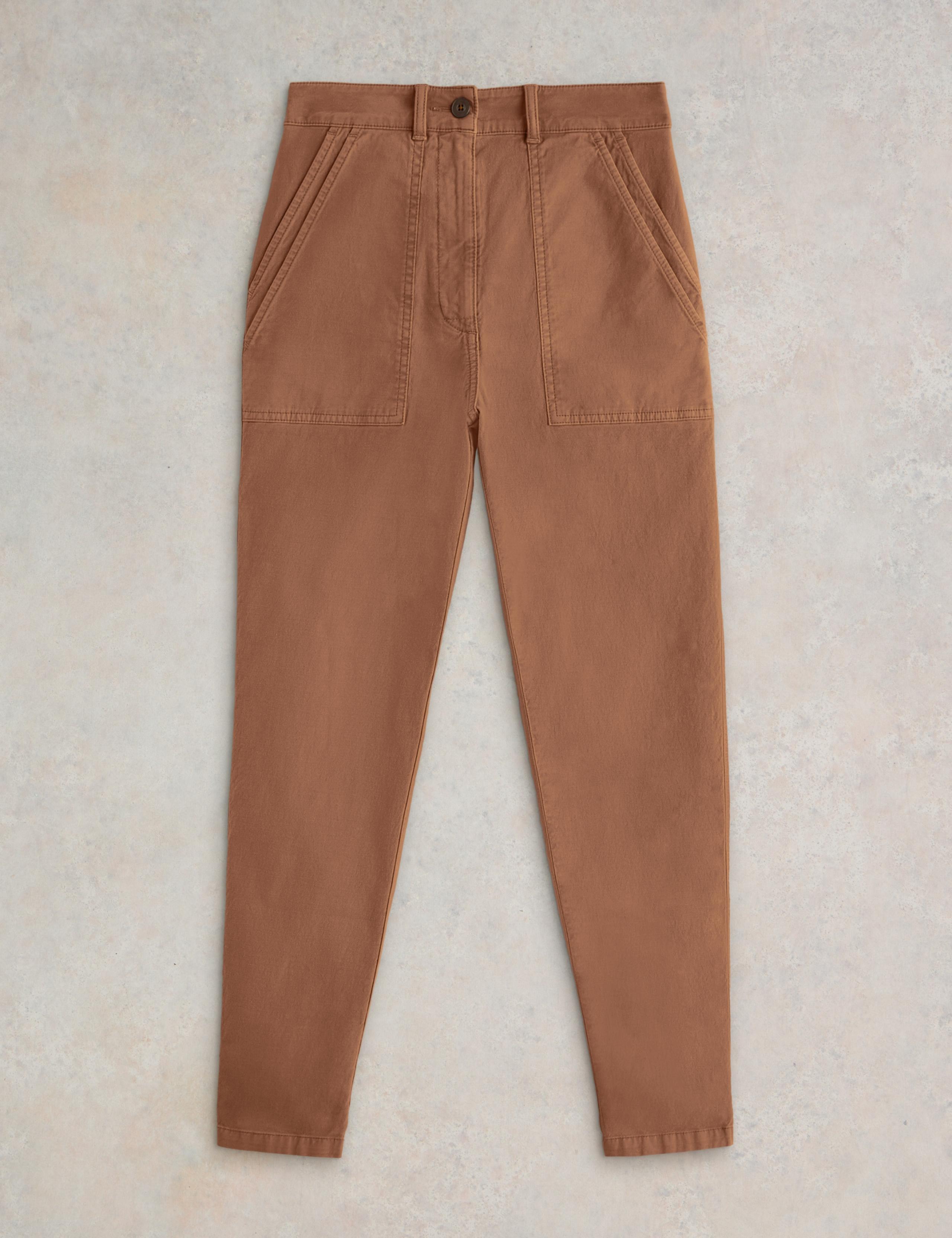 Cotton Rich Chinos With Linen 2 of 6