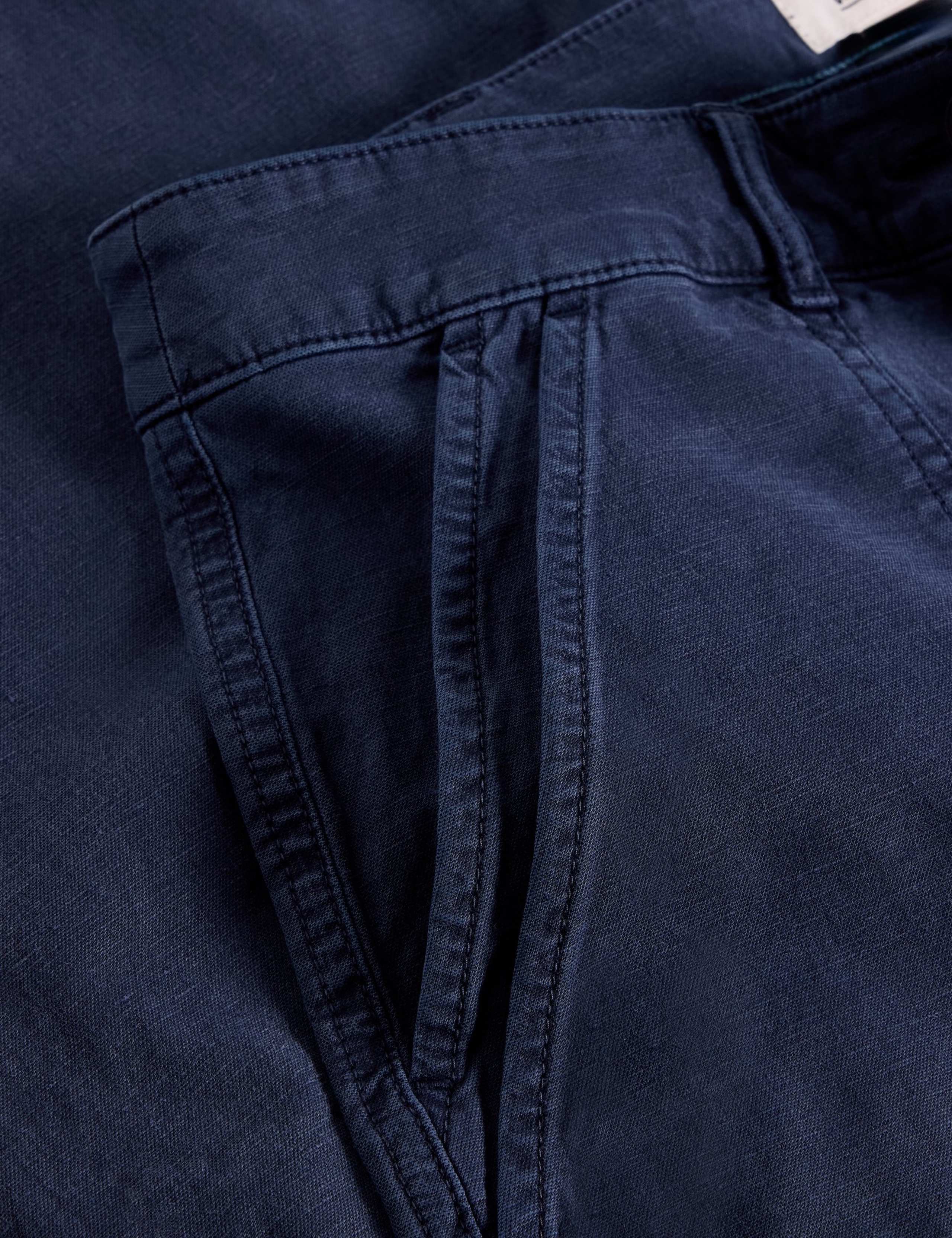 Cotton Rich Wide Leg Chinos With Linen 6 of 6