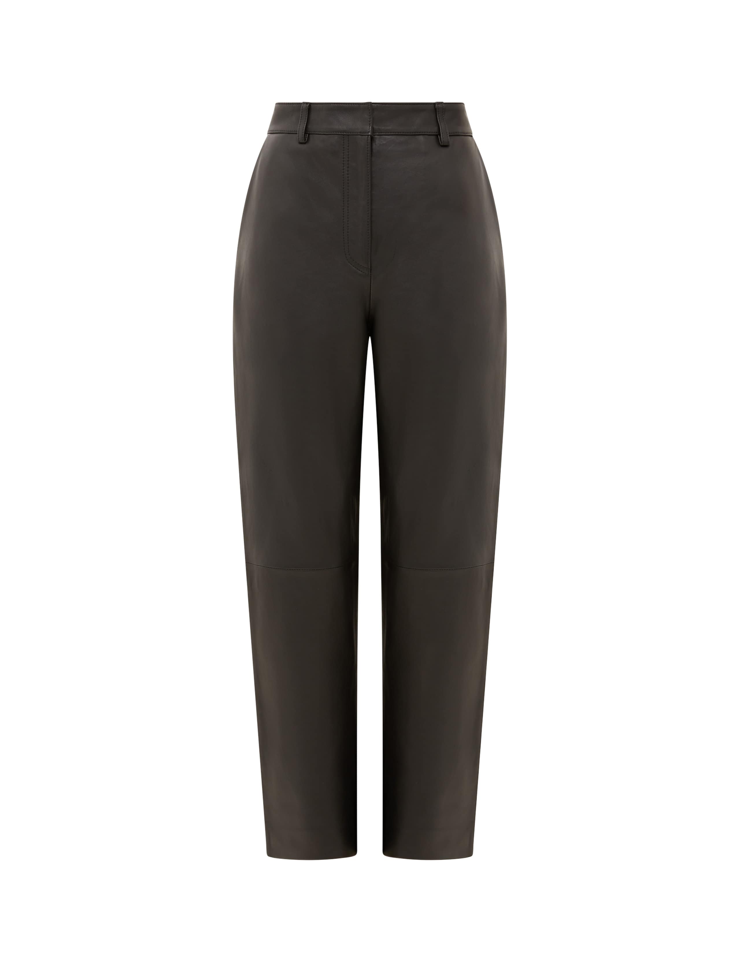 Leather Tapered Ankle Grazer Trousers 2 of 3