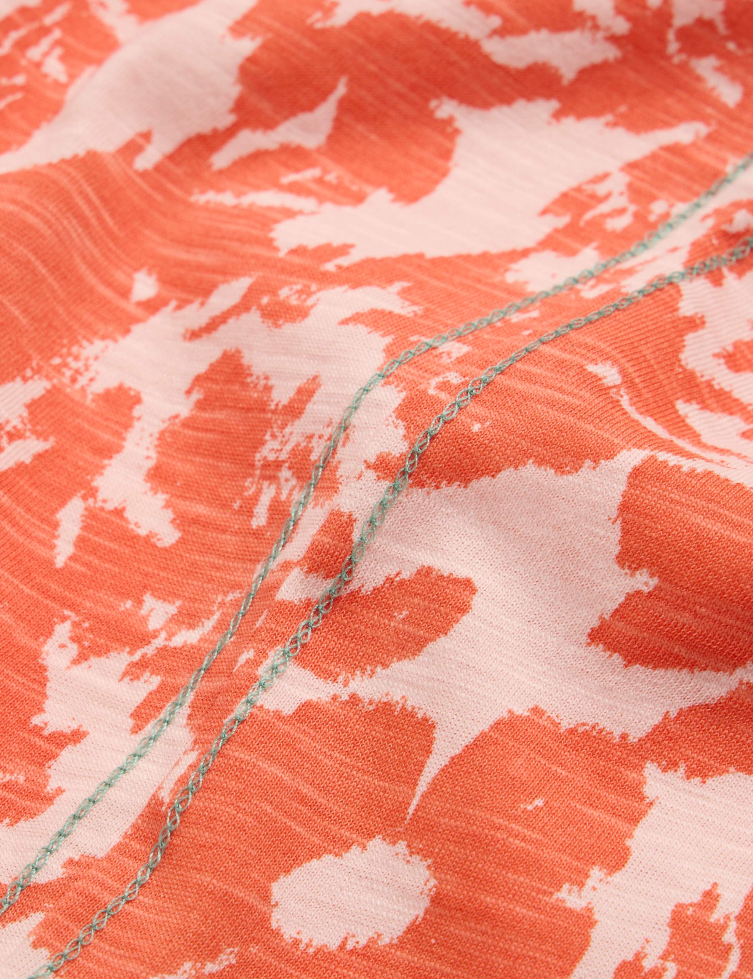 Pure Cotton Floral Notch Neck Top 6 of 6